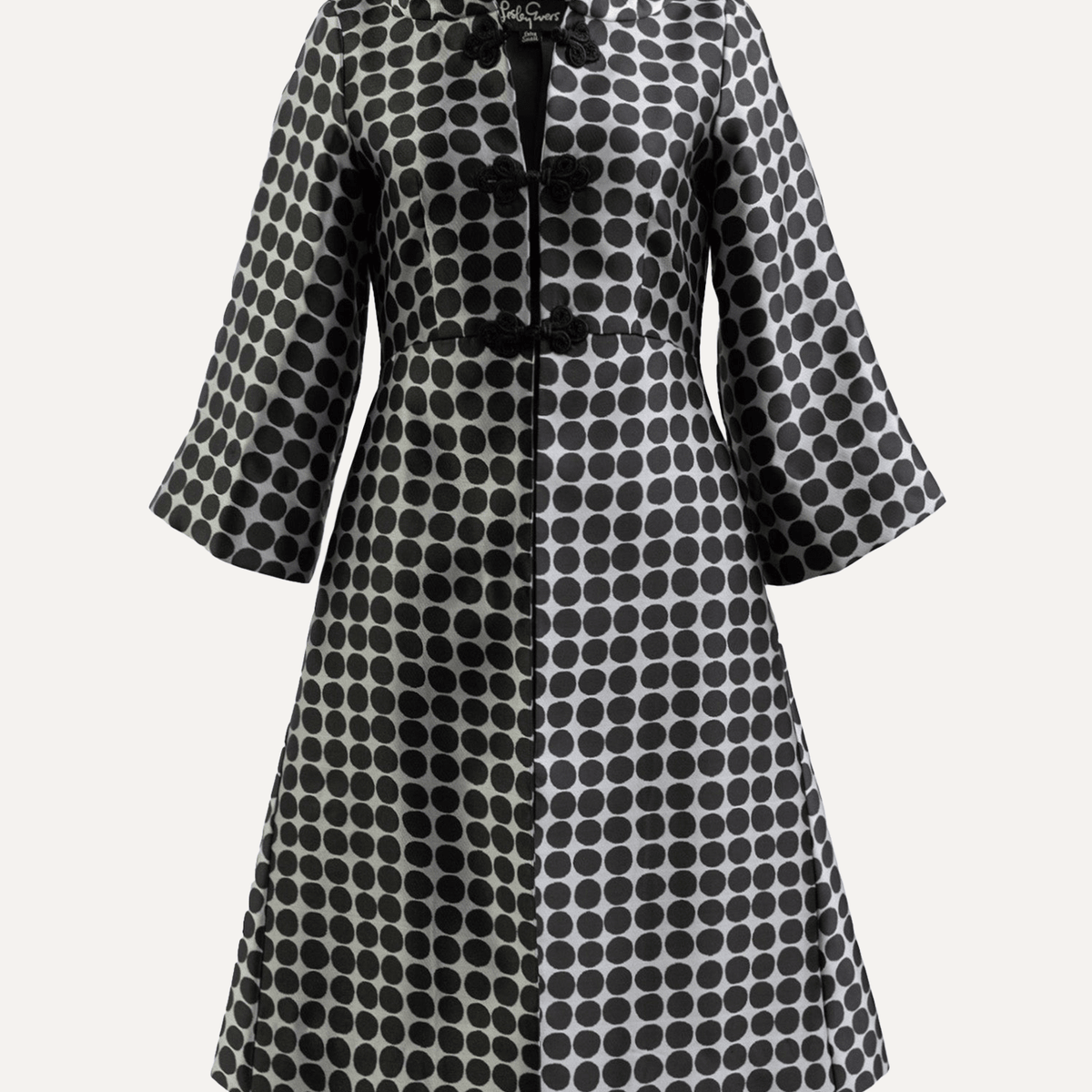 DAPHNE coat Black Dots – Lesley Evers