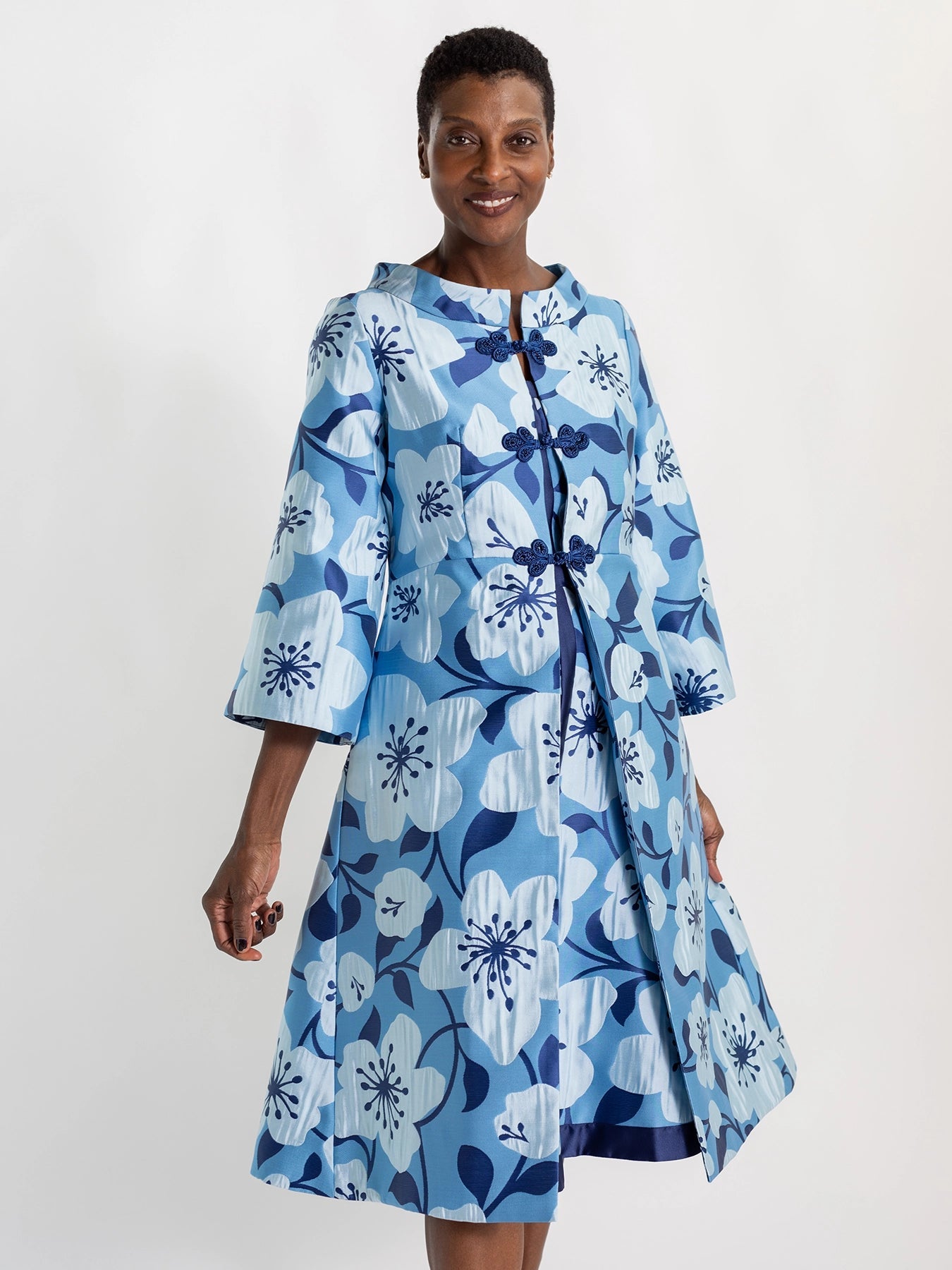 DAPHNE coat Garden Wall Blue - Lesley Evers - Best Seller - coat - outerwear