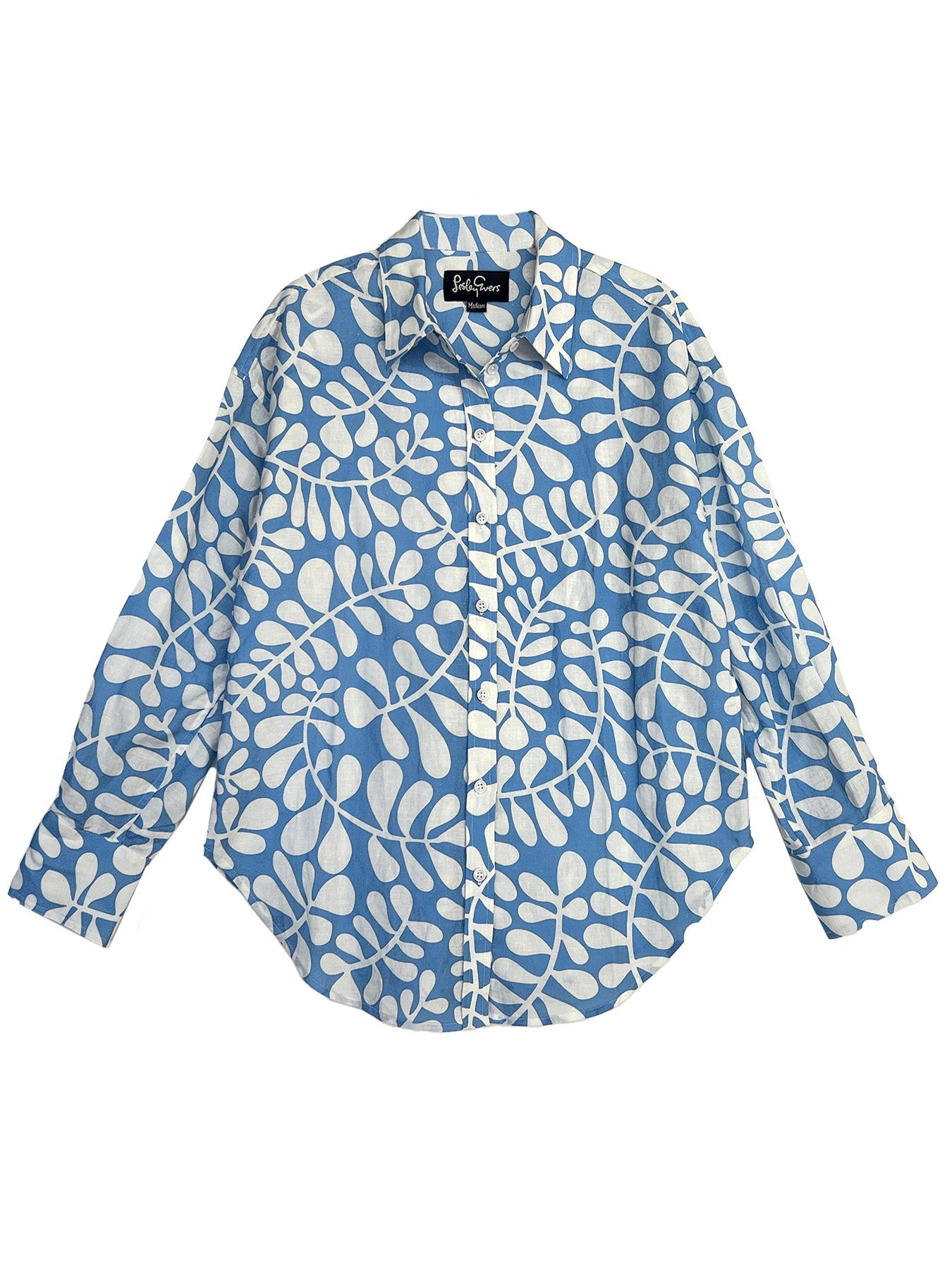 DAWN shirt Blue Fern - Lesley Evers-Best Seller-blouse-DAWN