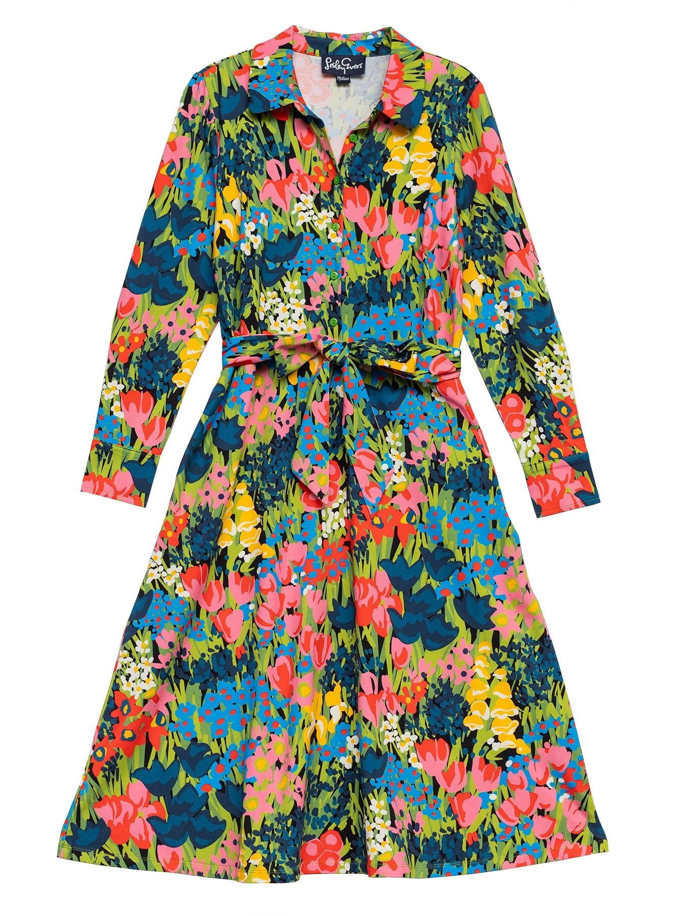 DELIA midi dress Queen's Garden - Lesley Evers - cotton dress - delia - Dress