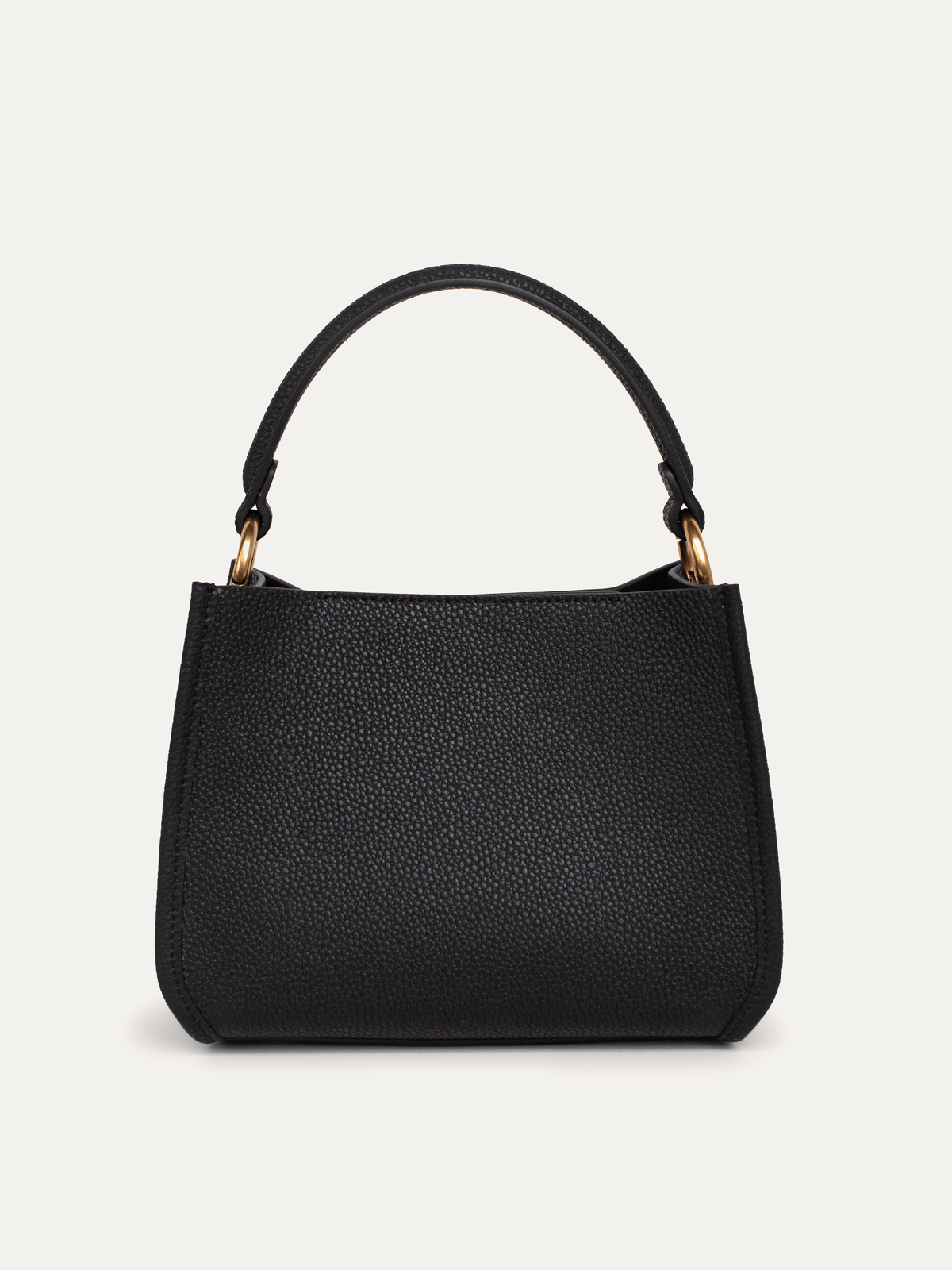 DOTTIE Leather Handbag Black - Lesley Evers-Accessories-bag with silk scarf-crossbody