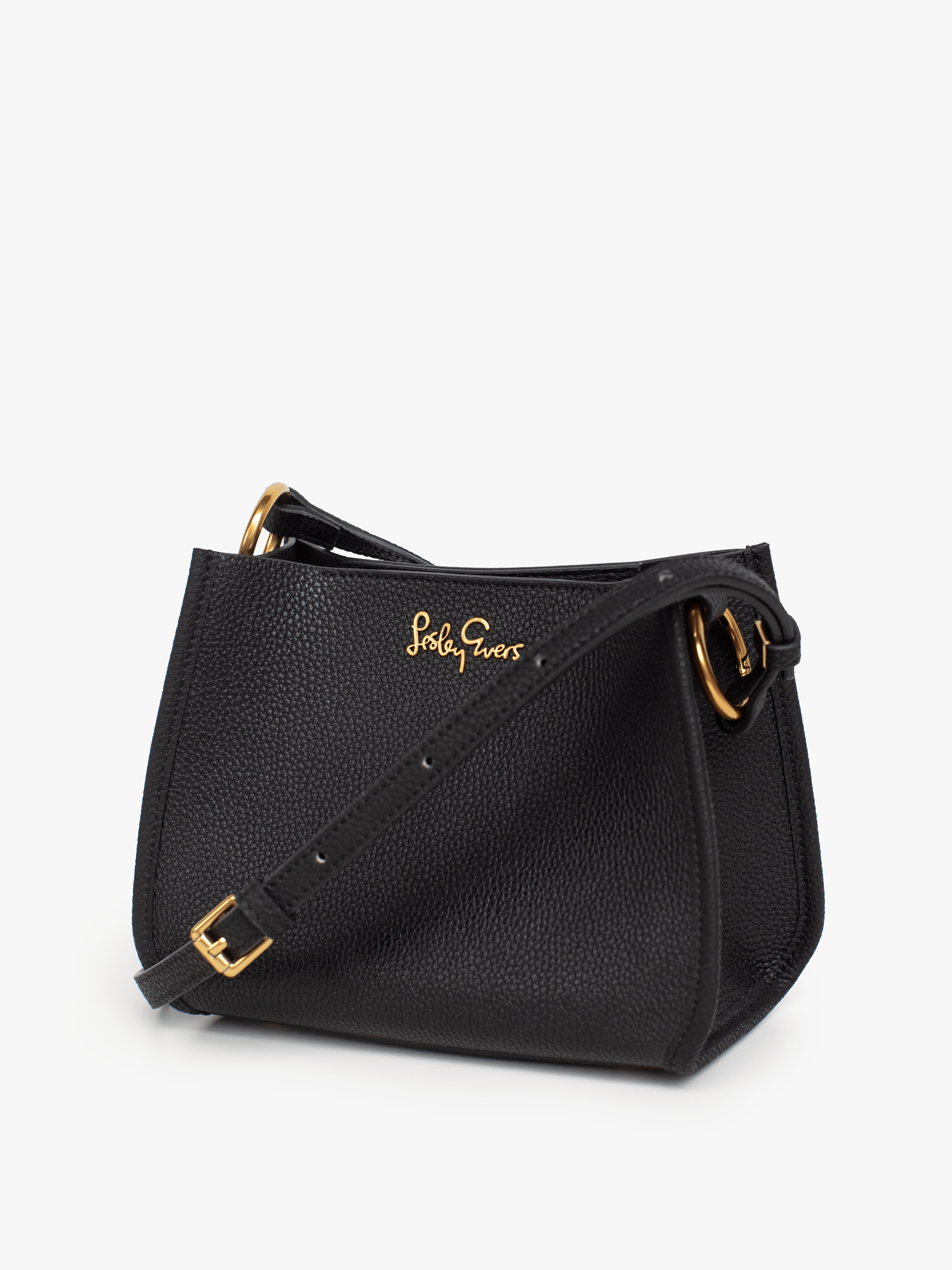 DOTTIE Leather Handbag Black - Lesley Evers - Accessories - Bonnie cover - Giftable