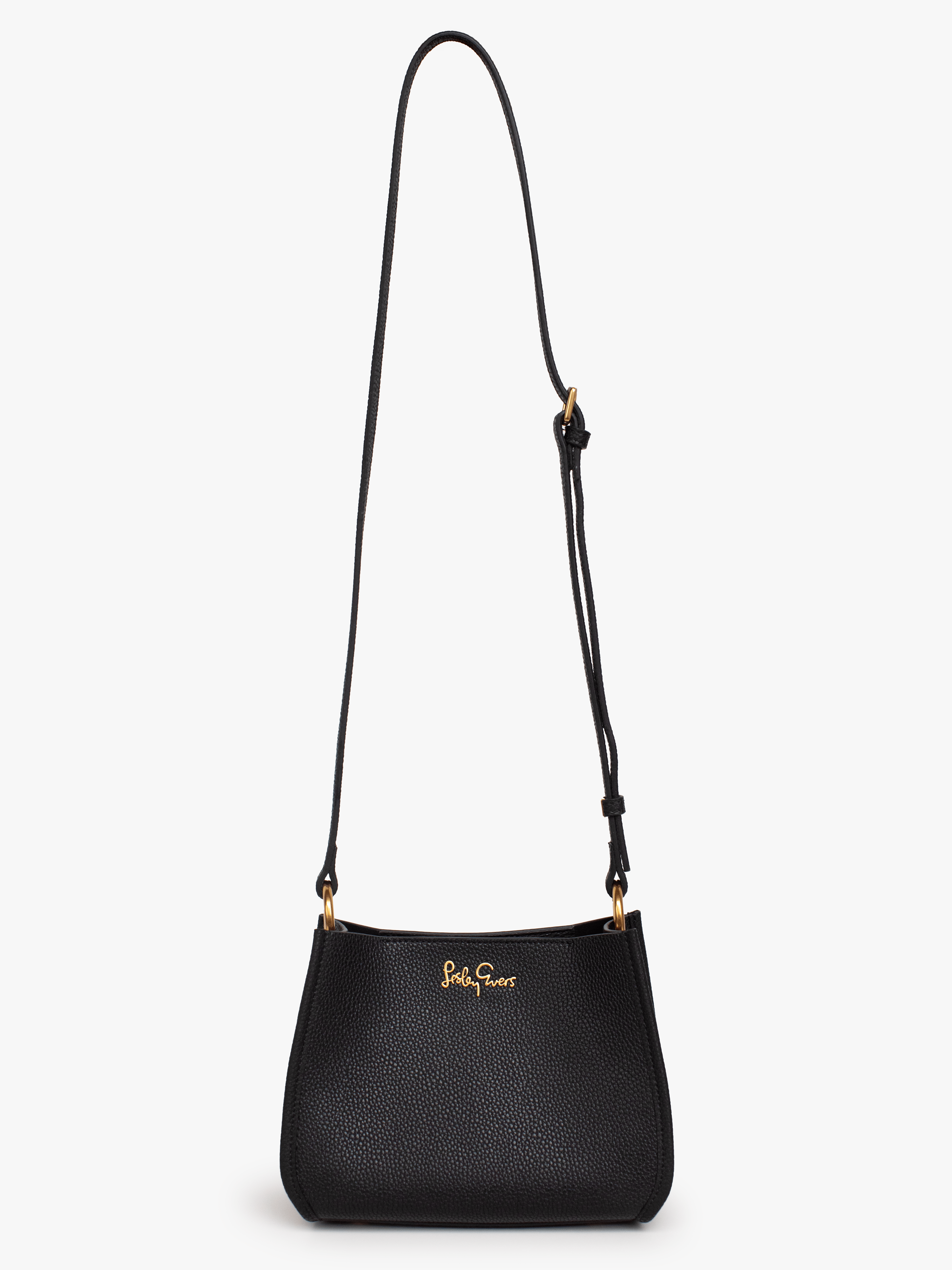 DOTTIE Leather Handbag Black - Lesley Evers - Accessories - Bonnie cover - Giftable