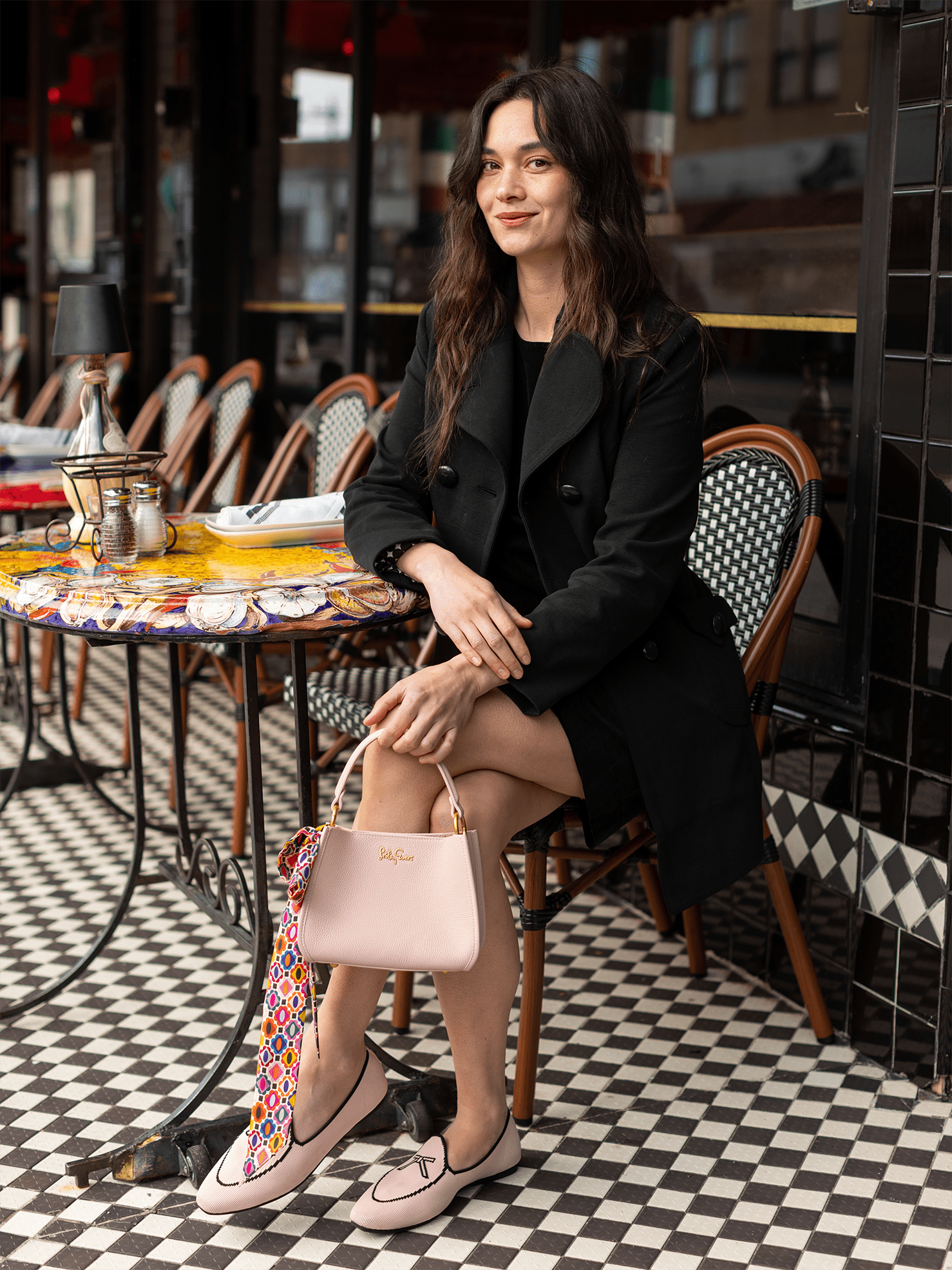 DOTTIE Leather Handbag Pink - Lesley Evers - Accessories - Bonnie cover - Giftable