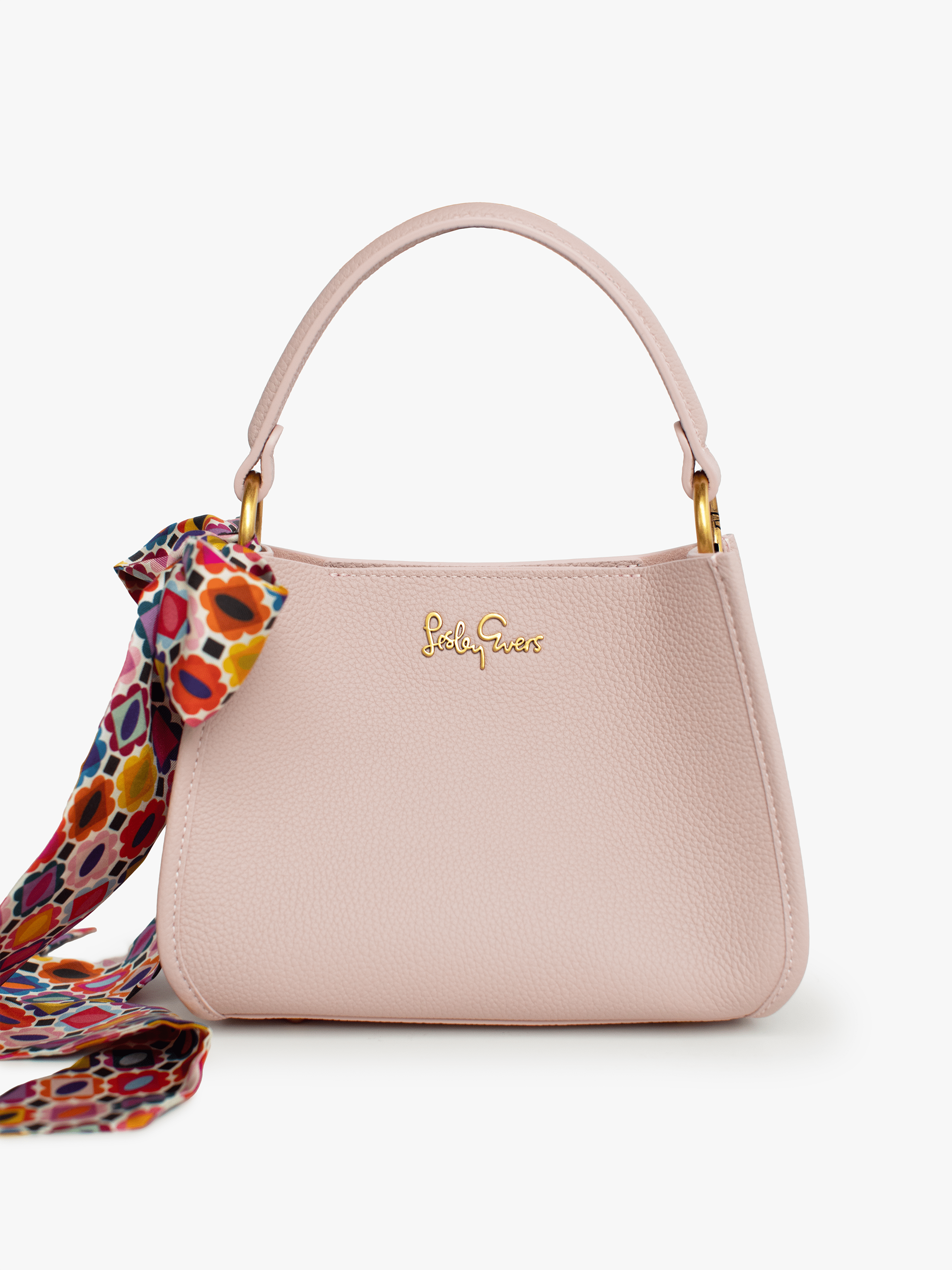 DOTTIE Leather Handbag Pink - Lesley Evers - Accessories - Bonnie cover - Giftable