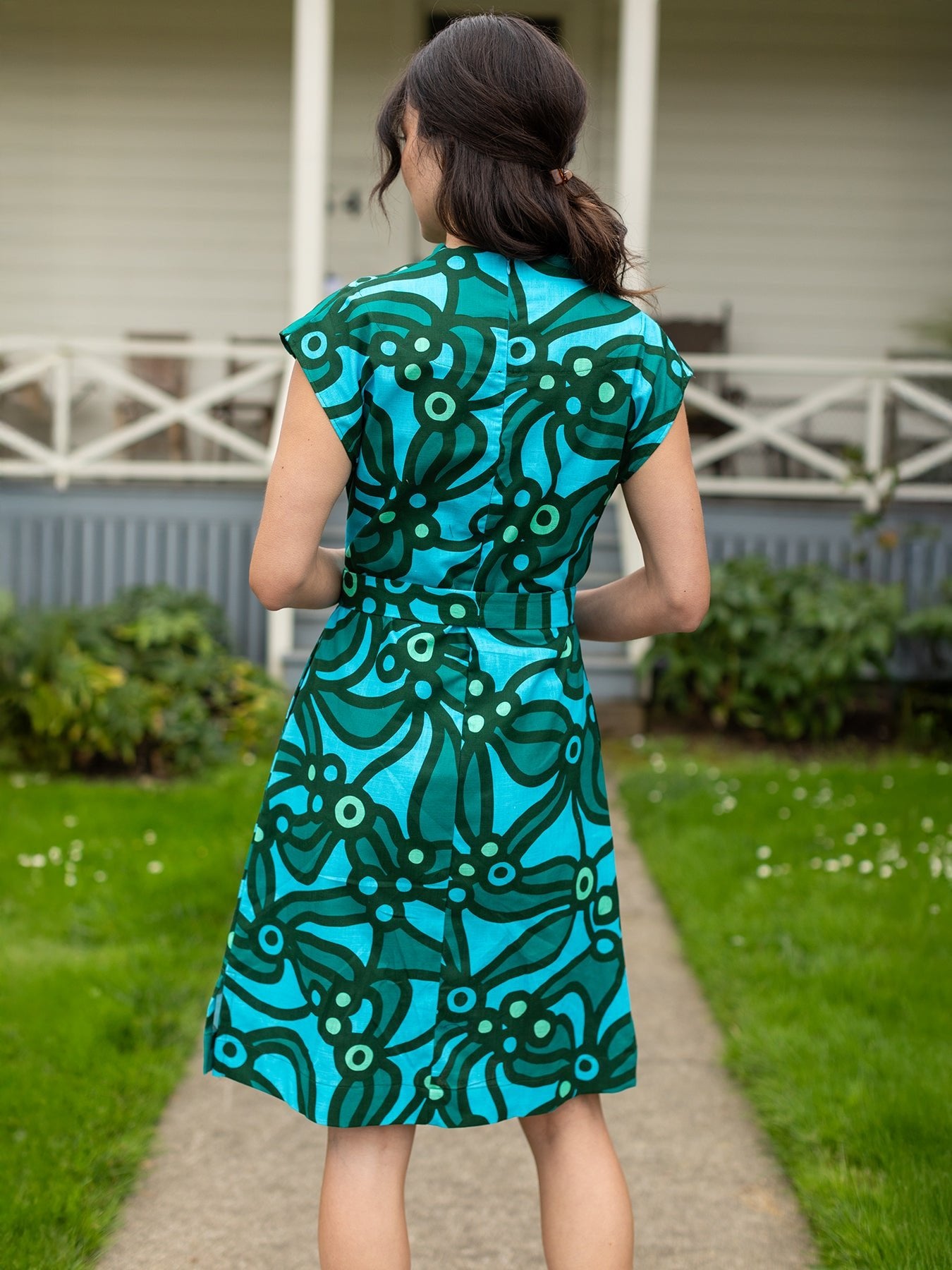 ELAINE Chicka Boom Green - Lesley Evers - chicka boom - chickaboom - Dress