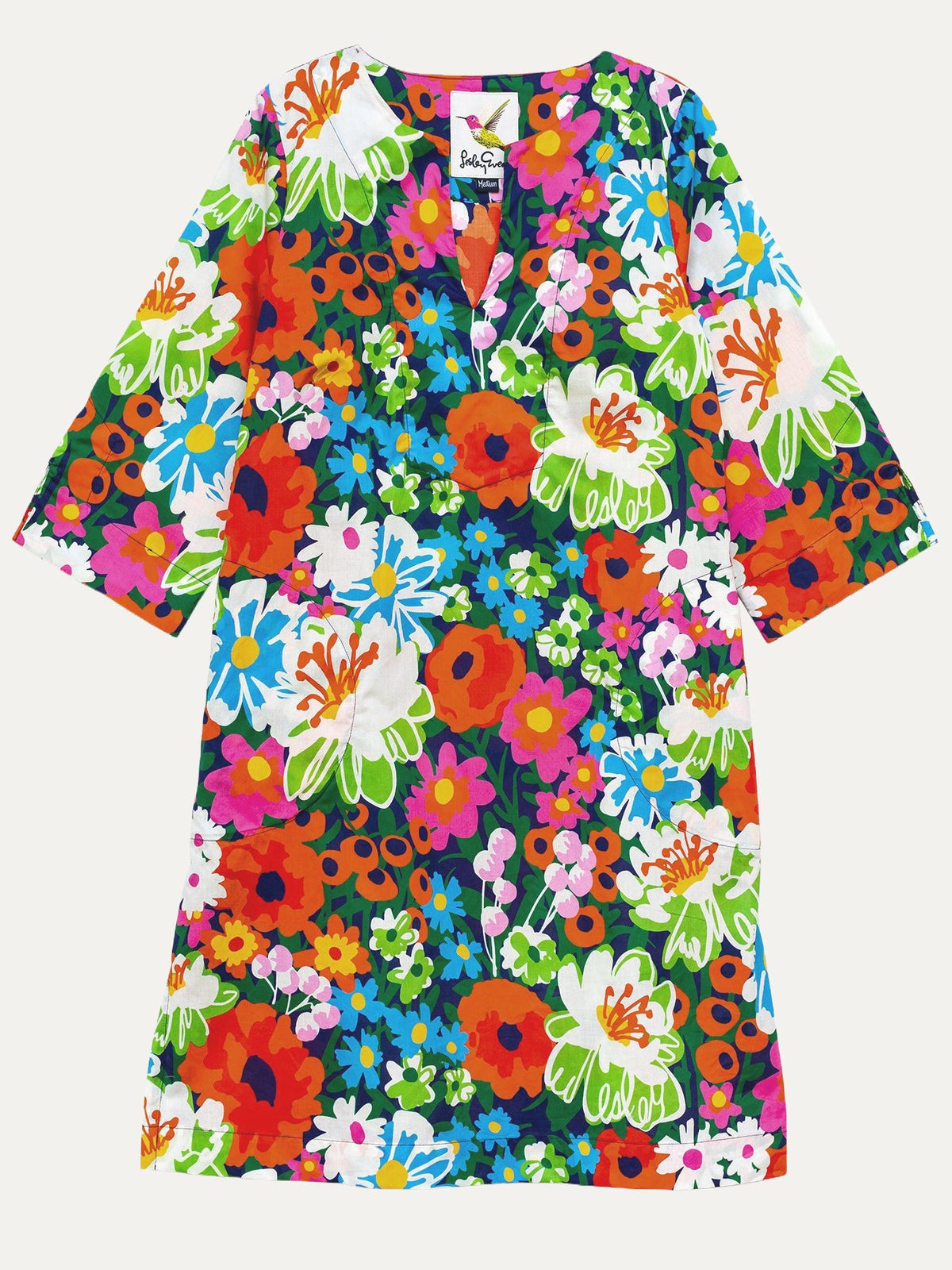 ELLIE dress Bouquet Bliss - Lesley Evers-Dress-ellie-knee length