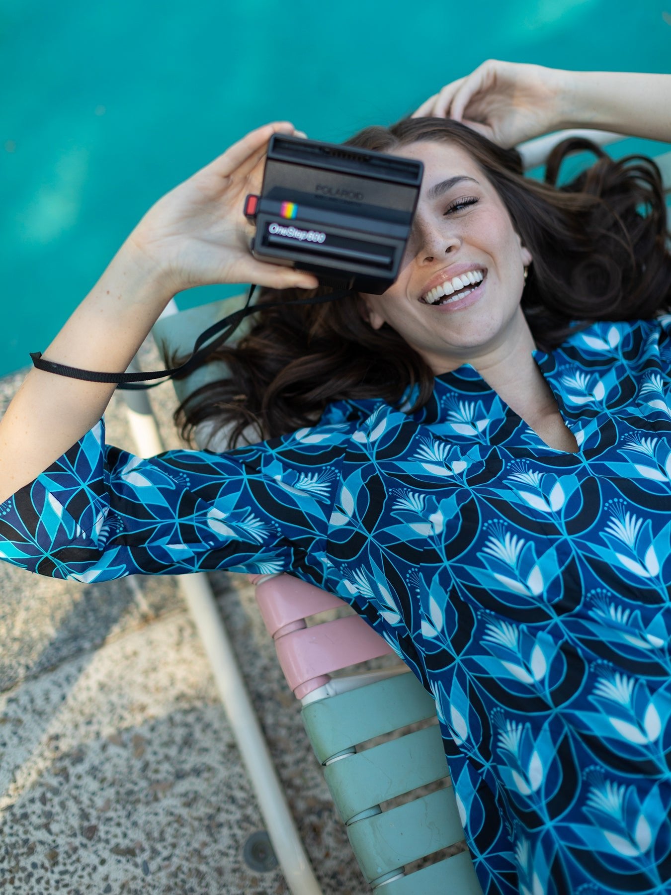 ELLIE dress Geo Tulips Blue - Lesley Evers - Dress - jubilee - jubilee multi