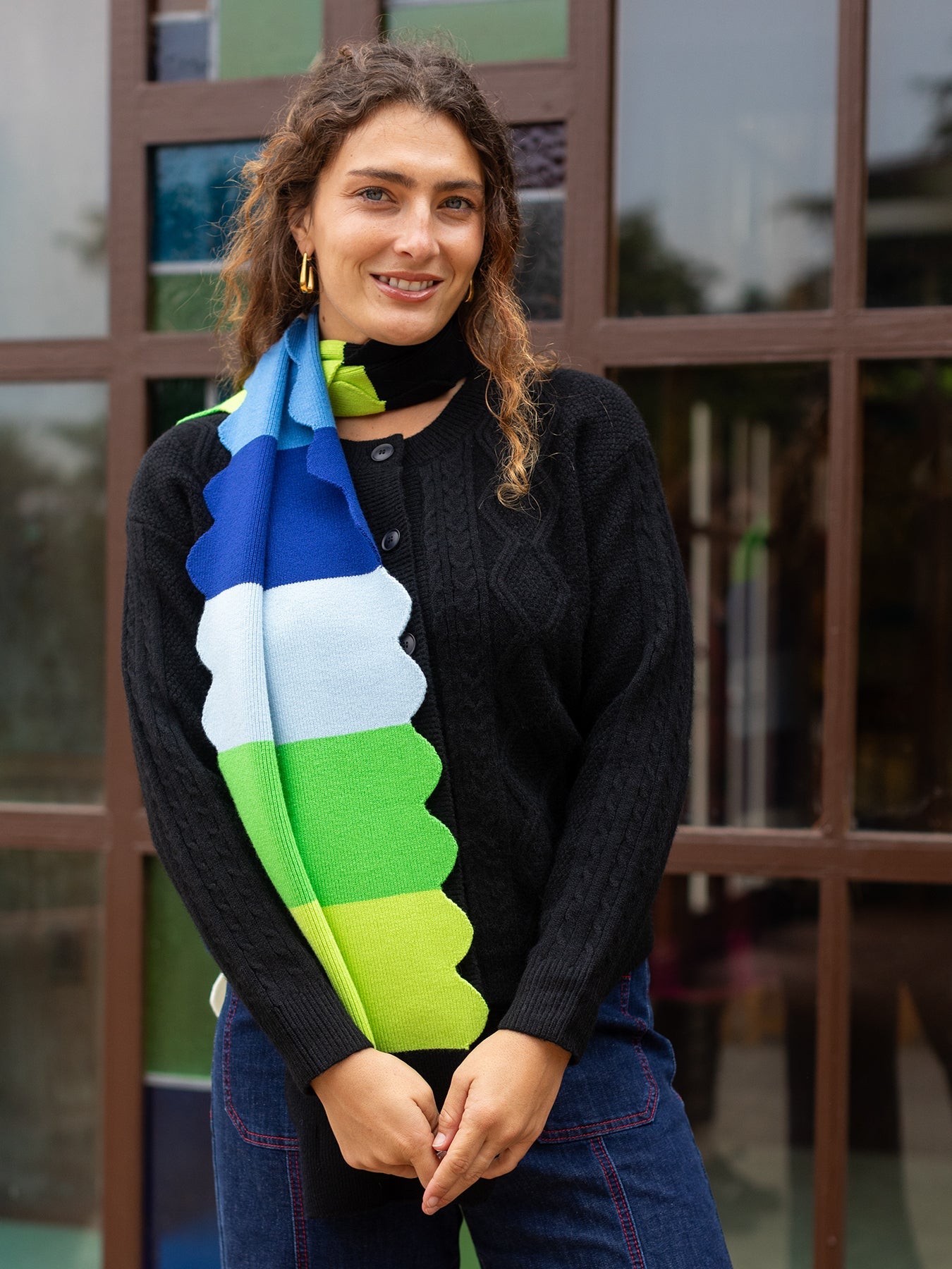 EMMA cardigan Black - Lesley Evers - cardigan - dinner with friends - emma