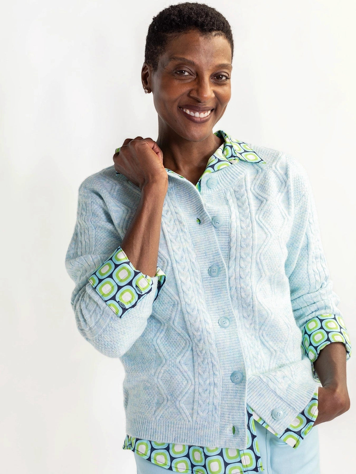EMMA cardigan Light Blue - Lesley Evers-Best Seller-cardigan-emma