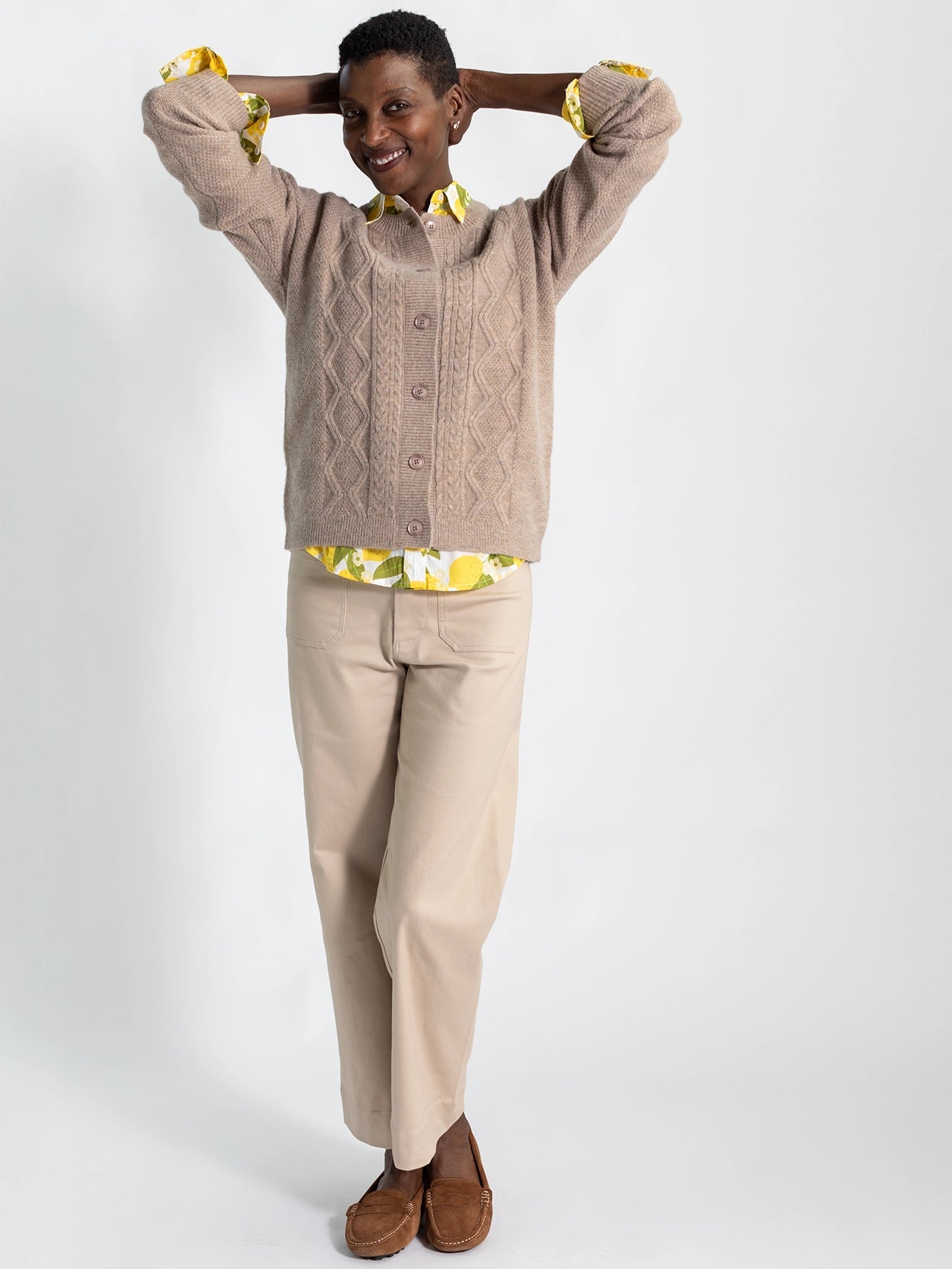 EMMA cardigan Natural - Lesley Evers - Best Seller - cardigan - emma