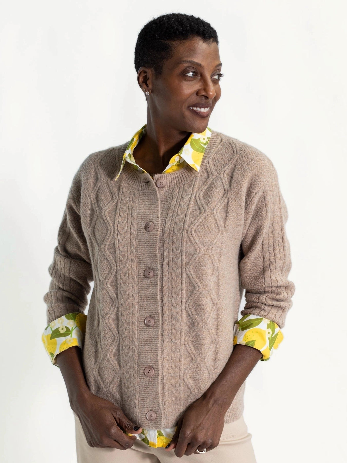 EMMA cardigan Natural - Lesley Evers-Best Seller-cardigan-emma