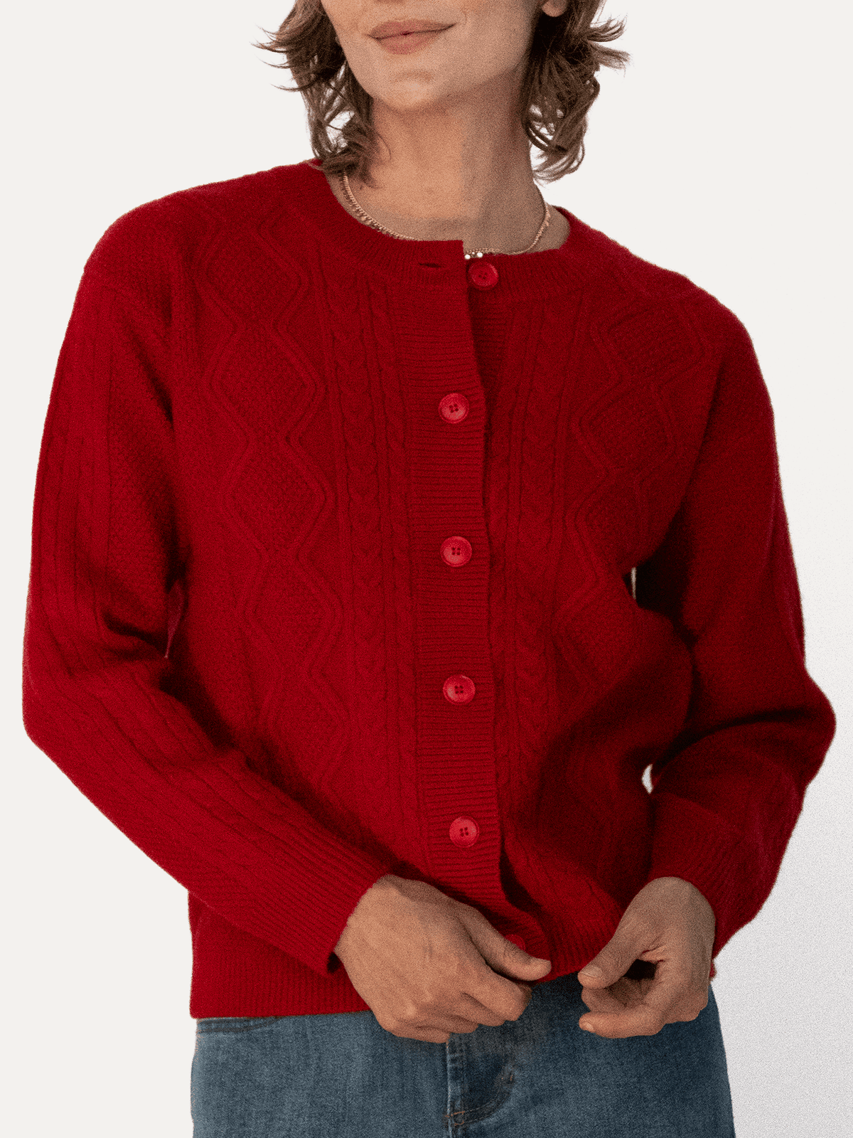 EMMA cardigan Red - Lesley Evers-Best Seller-cardigan-emma