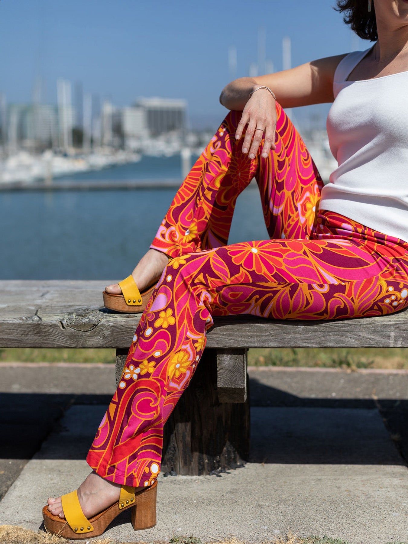 ERIKA pant Flowerland Pink - Lesley Evers - Best Seller - Bottoms - Pants