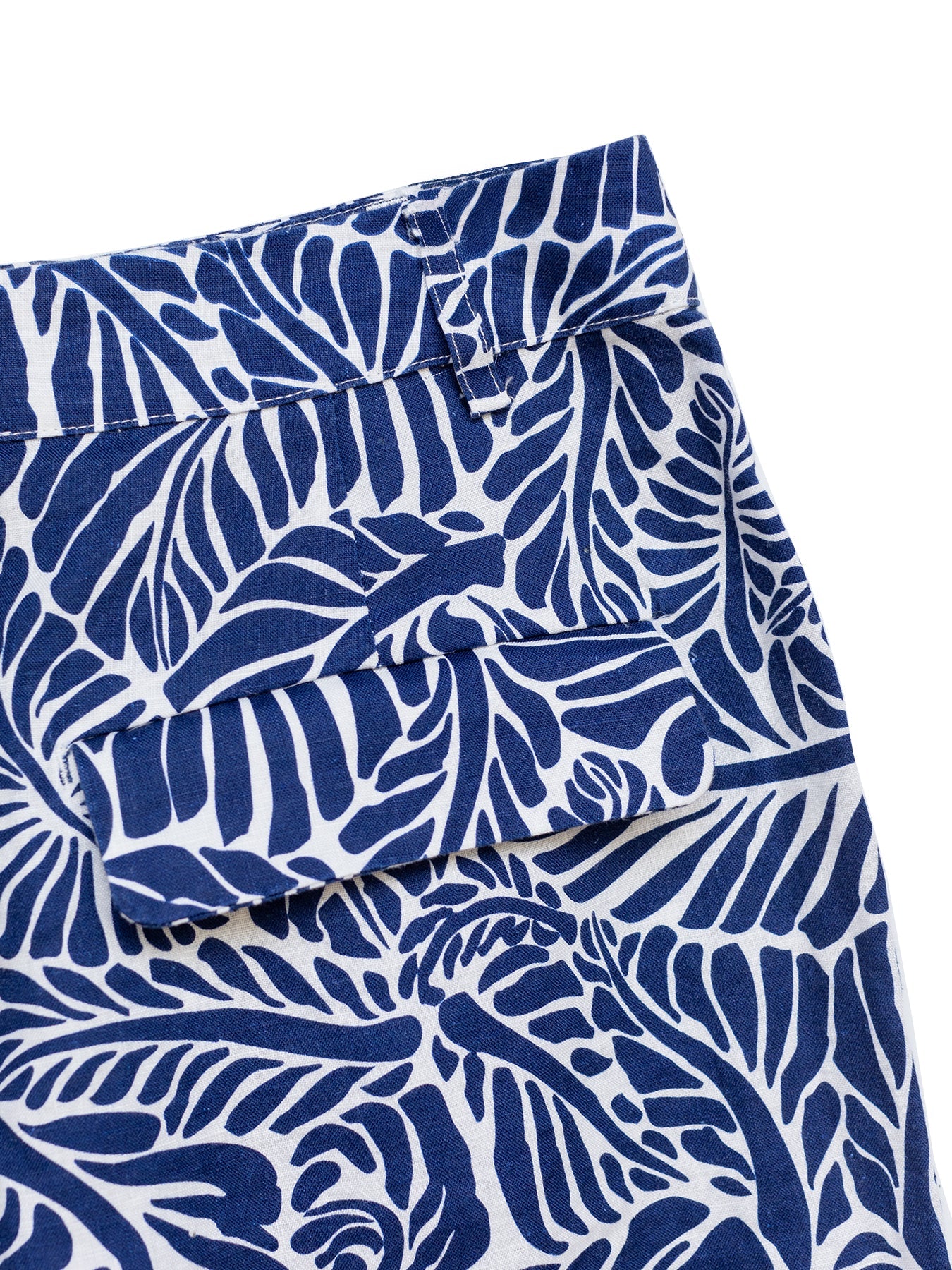 ERIN shorts Navy Frond - Lesley Evers - Bottoms - shorts -