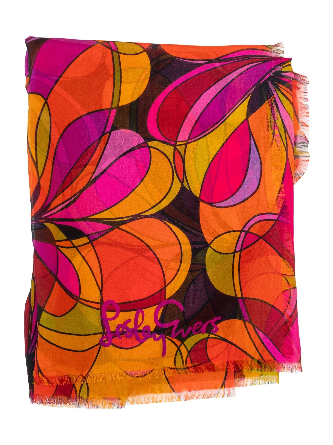 ESME silk scarf Coronado Fuchsia - Lesley Evers - Accessories - BF200 - esme