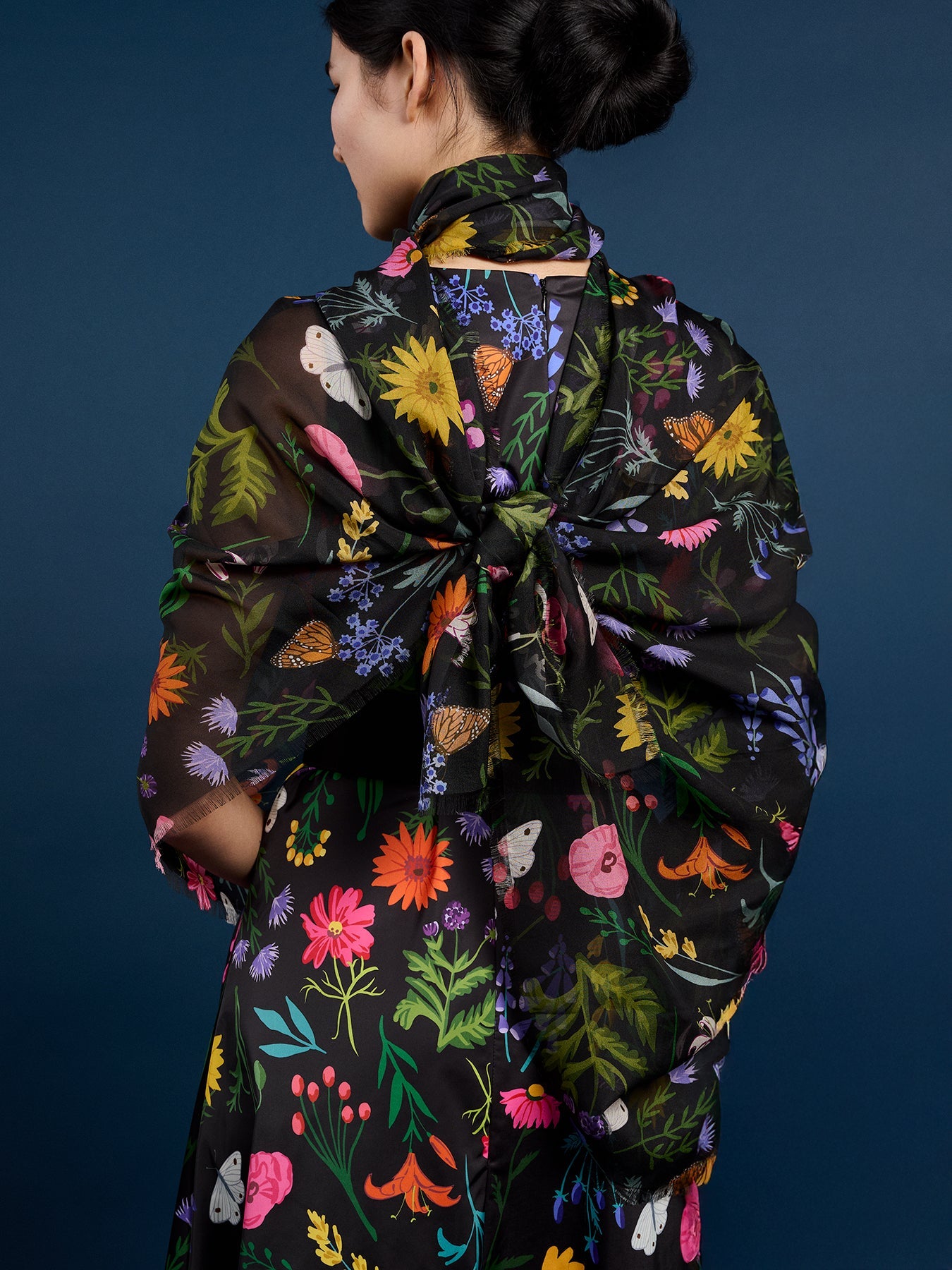 ESME silk scarf Prairie Posy - Lesley Evers - Accessories - BF200 - esme