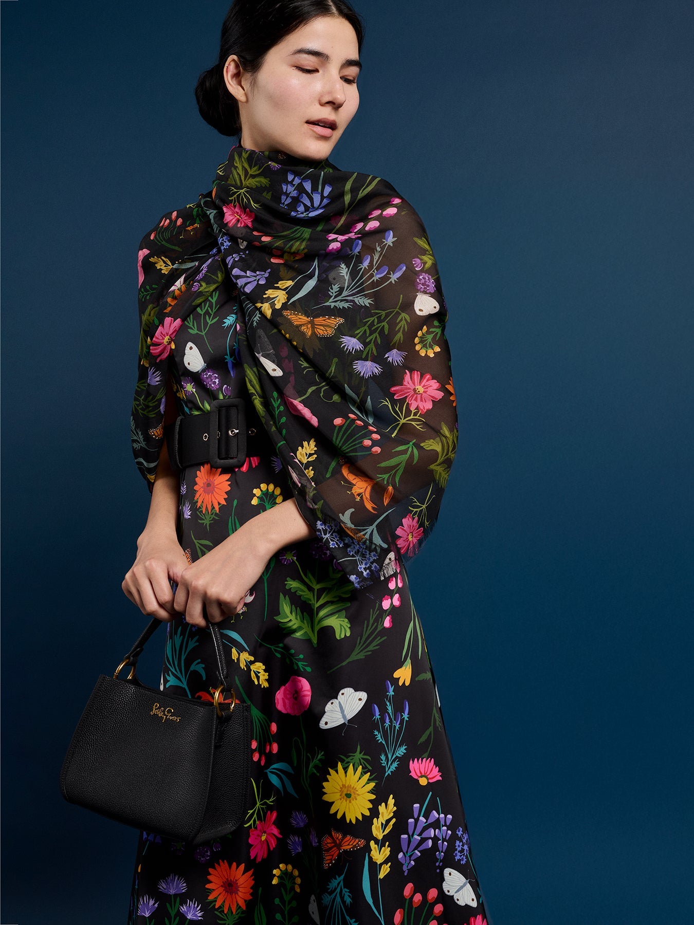 ESME silk scarf Prairie Posy - Lesley Evers - Accessories - BF200 - esme