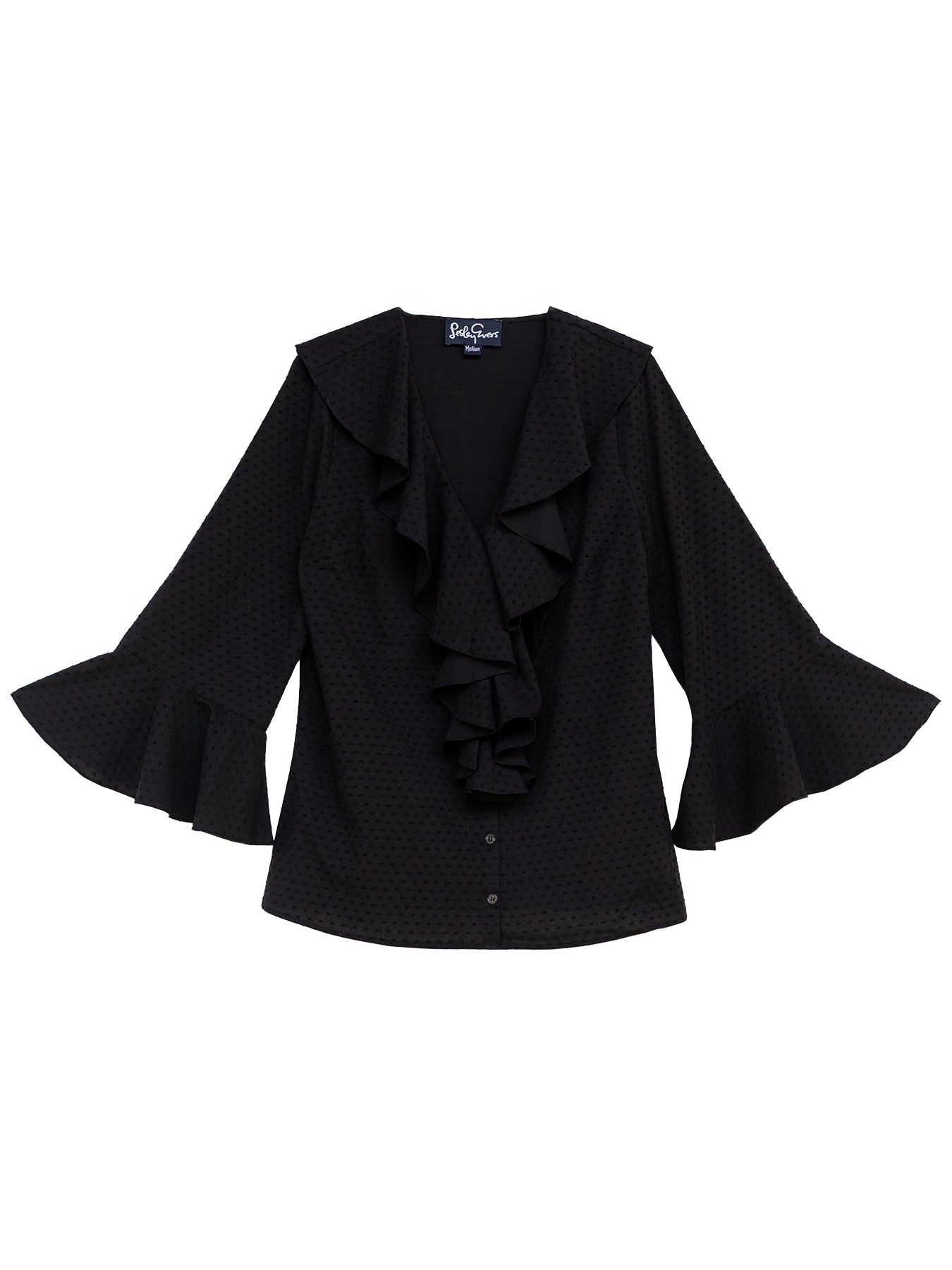 ESTELLE blouse Swiss Dot Black - Lesley Evers - Shop - Shop/All Products - Shop/Separates