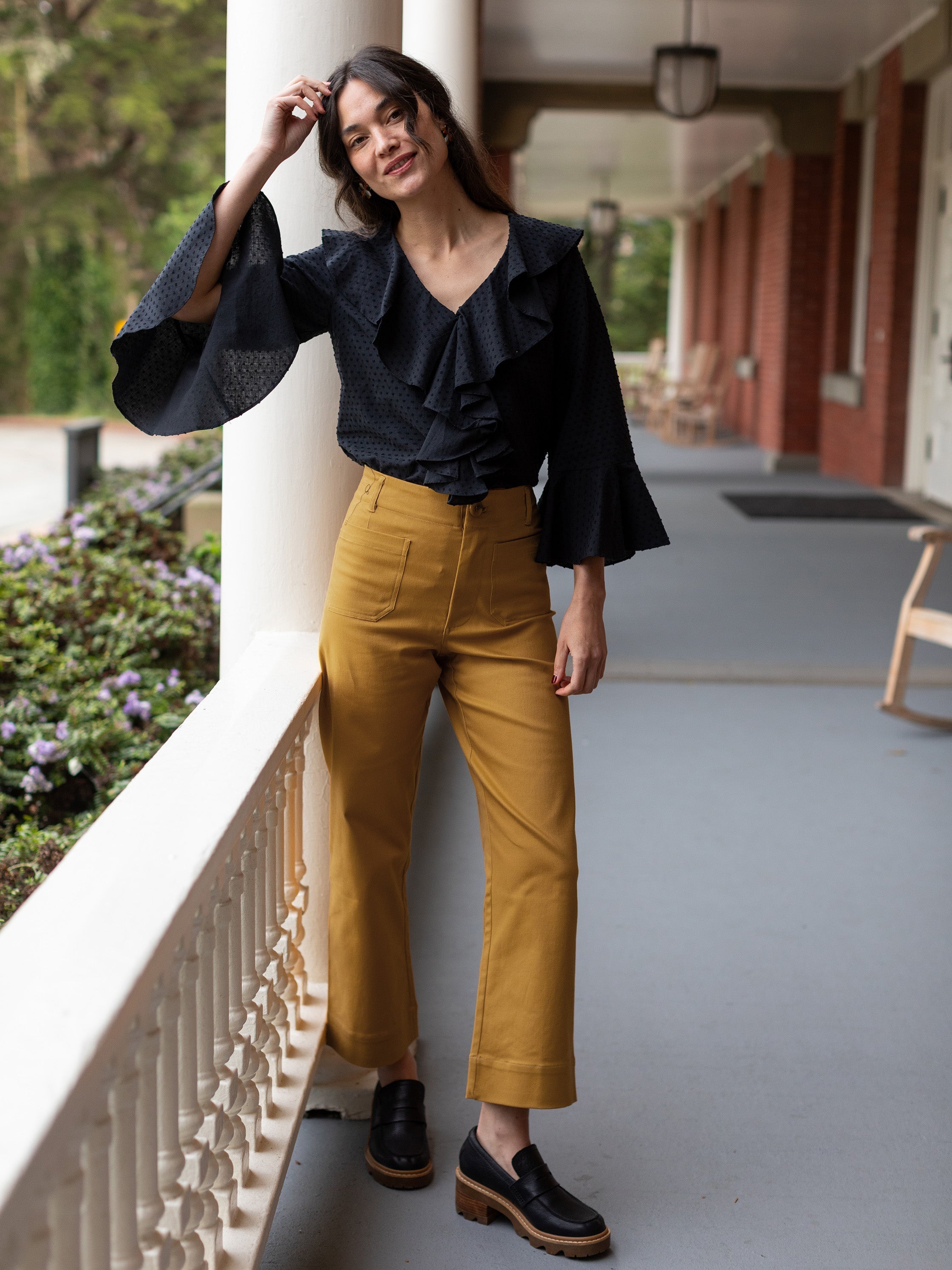 ESTELLE blouse Swiss Dot Black - Lesley Evers - Shop - Shop/All Products - Shop/Separates