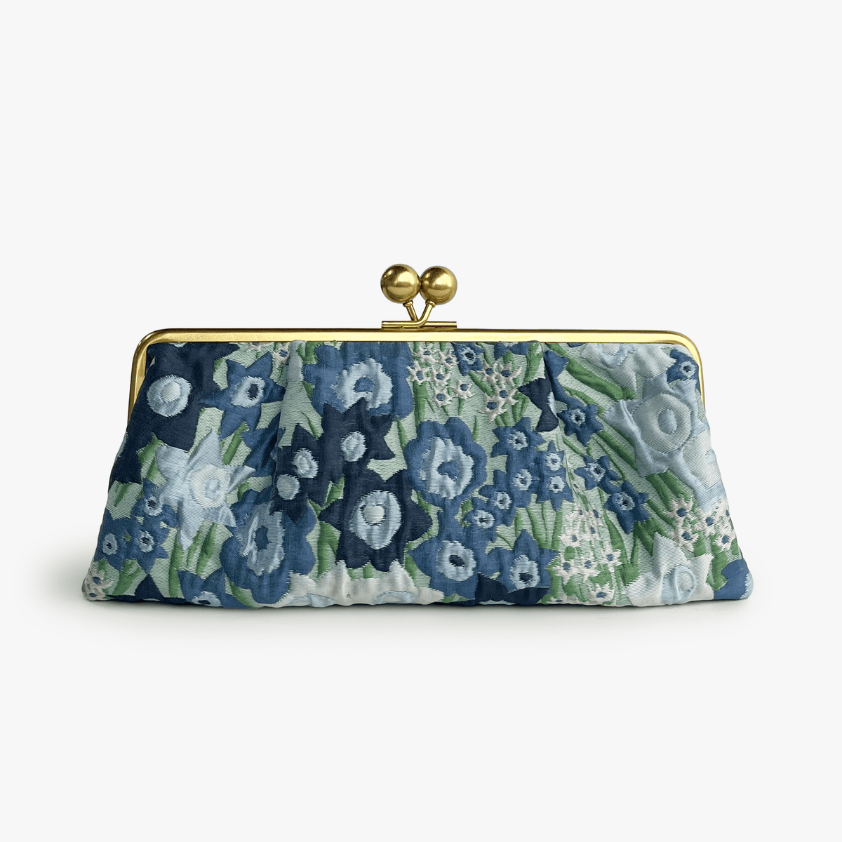 ETTA Clutch Daffodils Blue – Lesley Evers