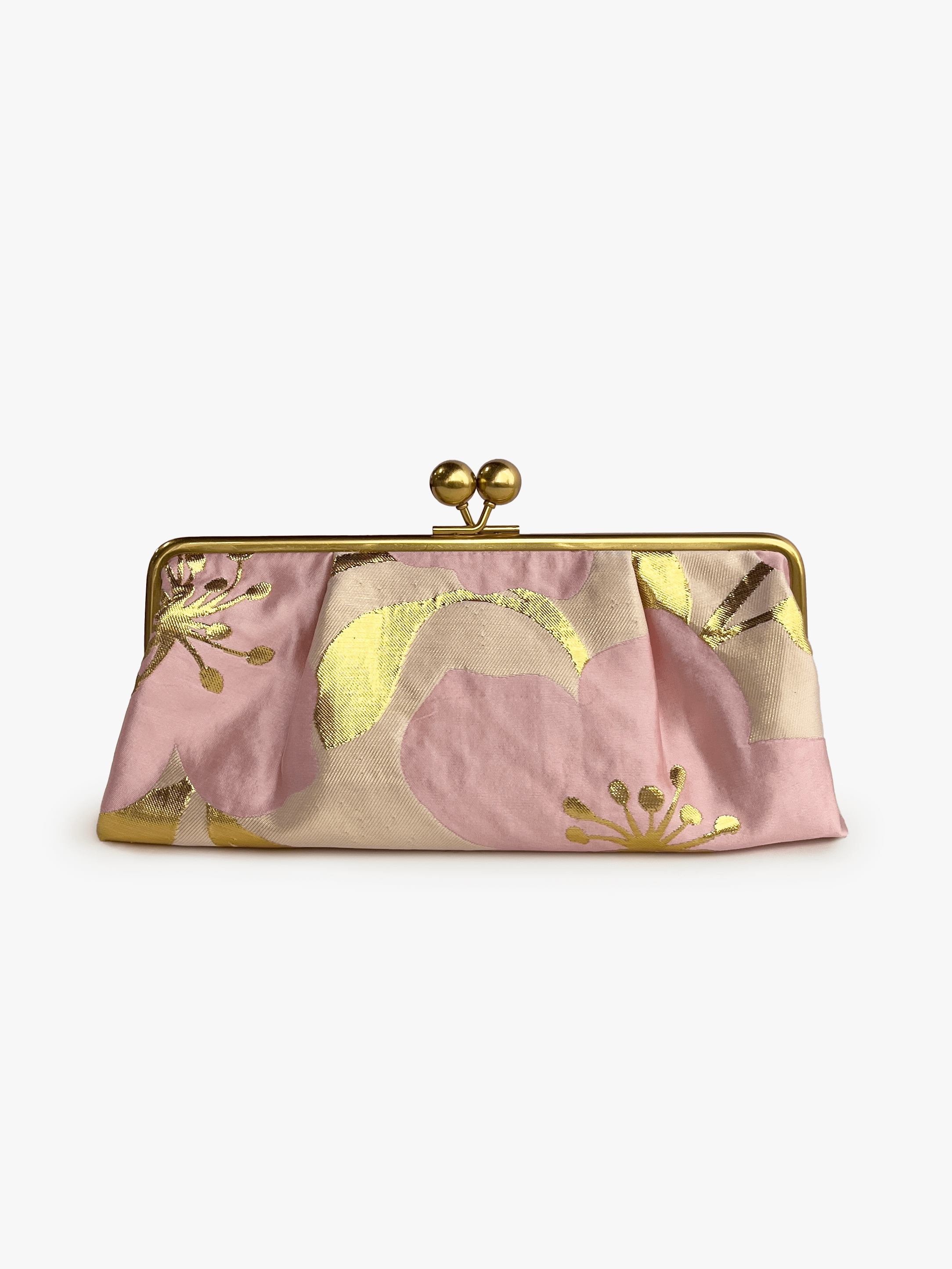 ETTA Clutch Garden Wall Pink - Lesley Evers-Accessories-bag with silk scarf-clutch