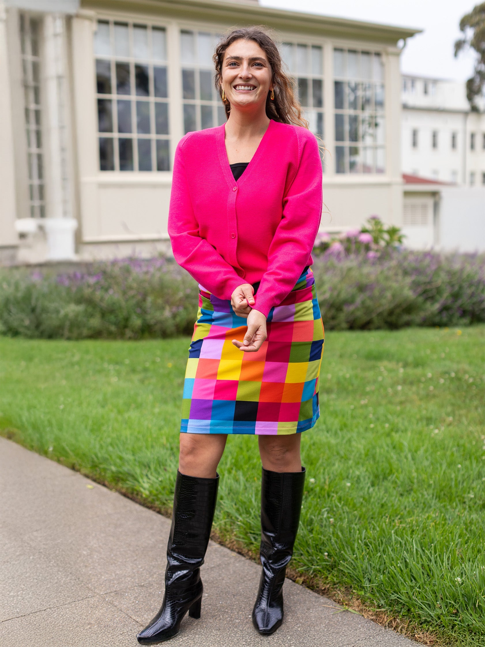 EUGENIA cardigan Magenta - Lesley Evers - cardigan - eugenia - Shop