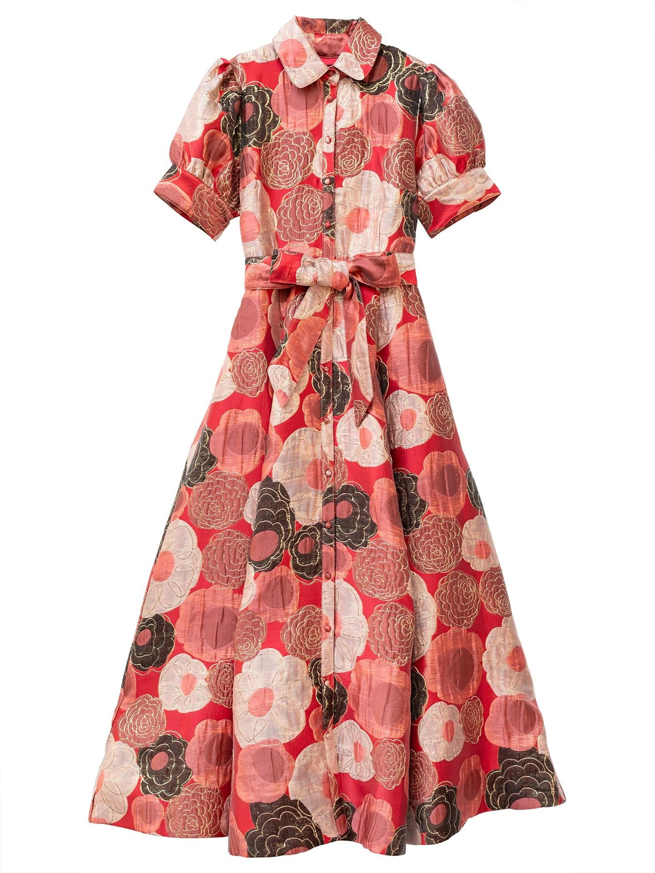 EVANGELINE dress Flower Charm Red - Lesley Evers - Dress - formal - Shop