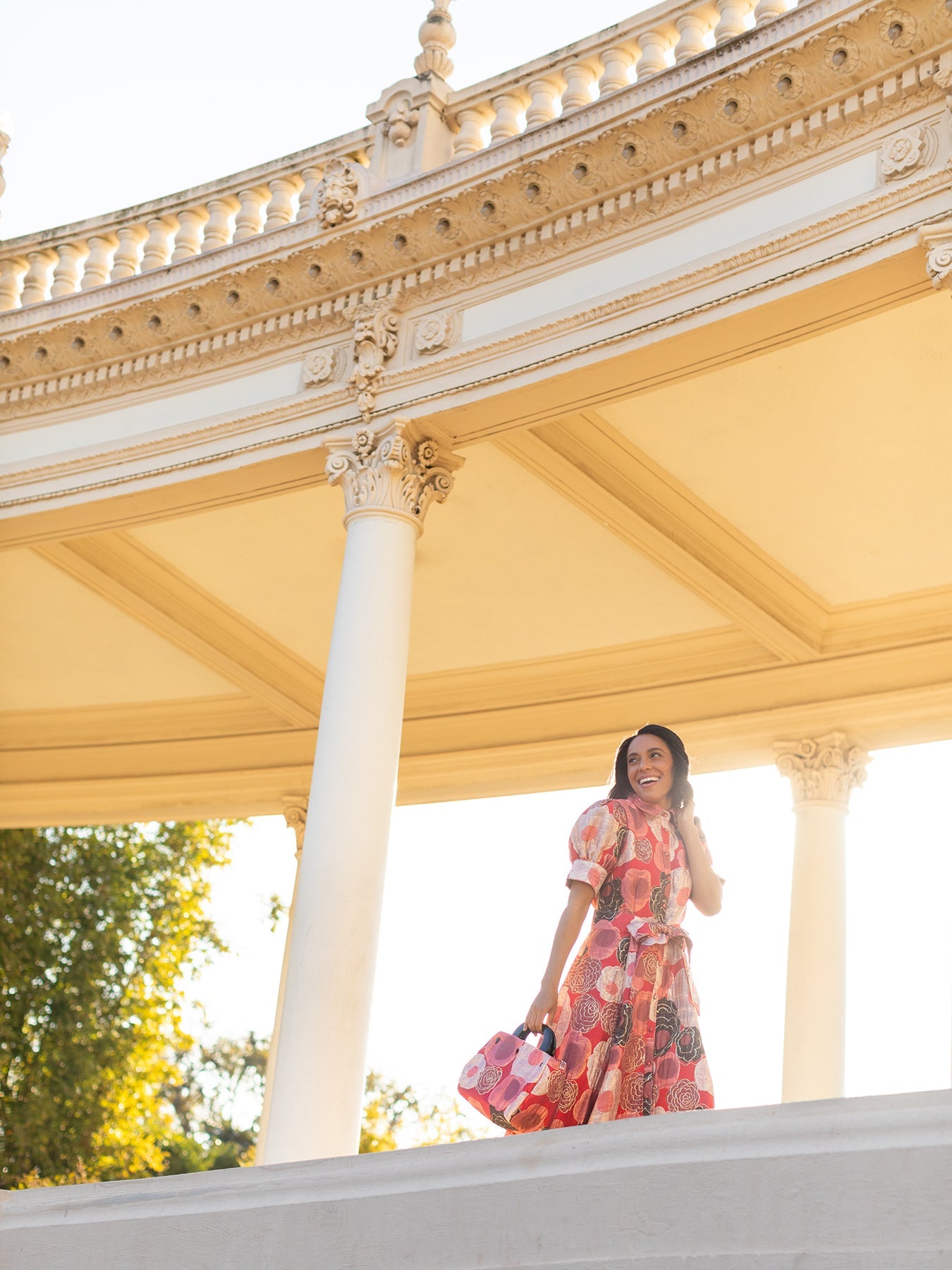 EVANGELINE dress Flower Charm Red - Lesley Evers - Dress - formal - Shop