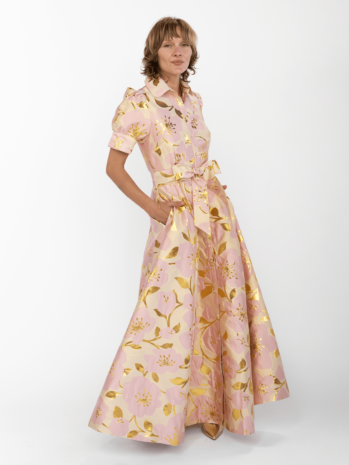 EVANGELINE dress Garden Wall Pink - Lesley Evers-Dress-evangeline-formal