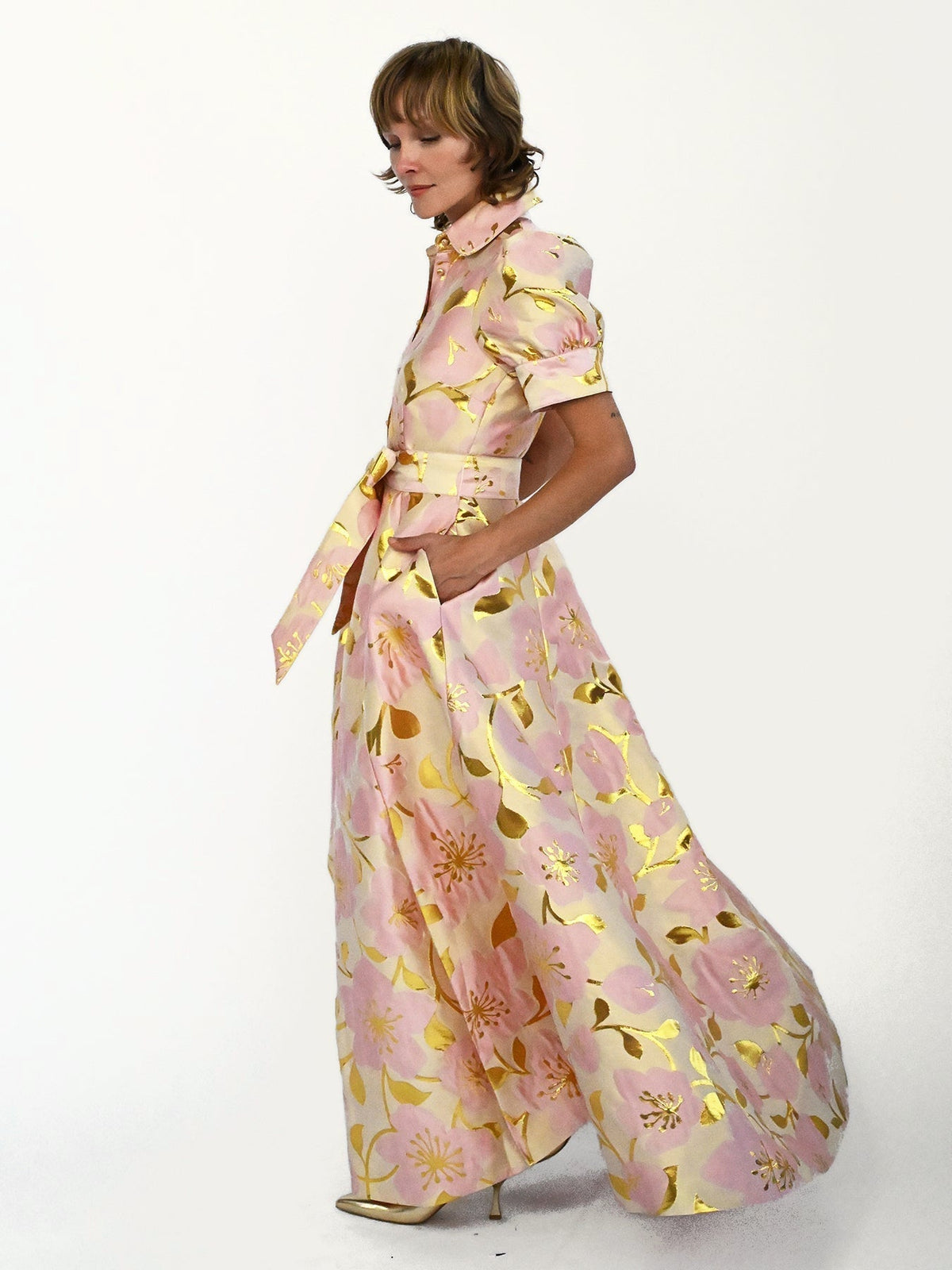 EVANGELINE dress Garden Wall Pink - Lesley Evers-Dress-evangeline-formal