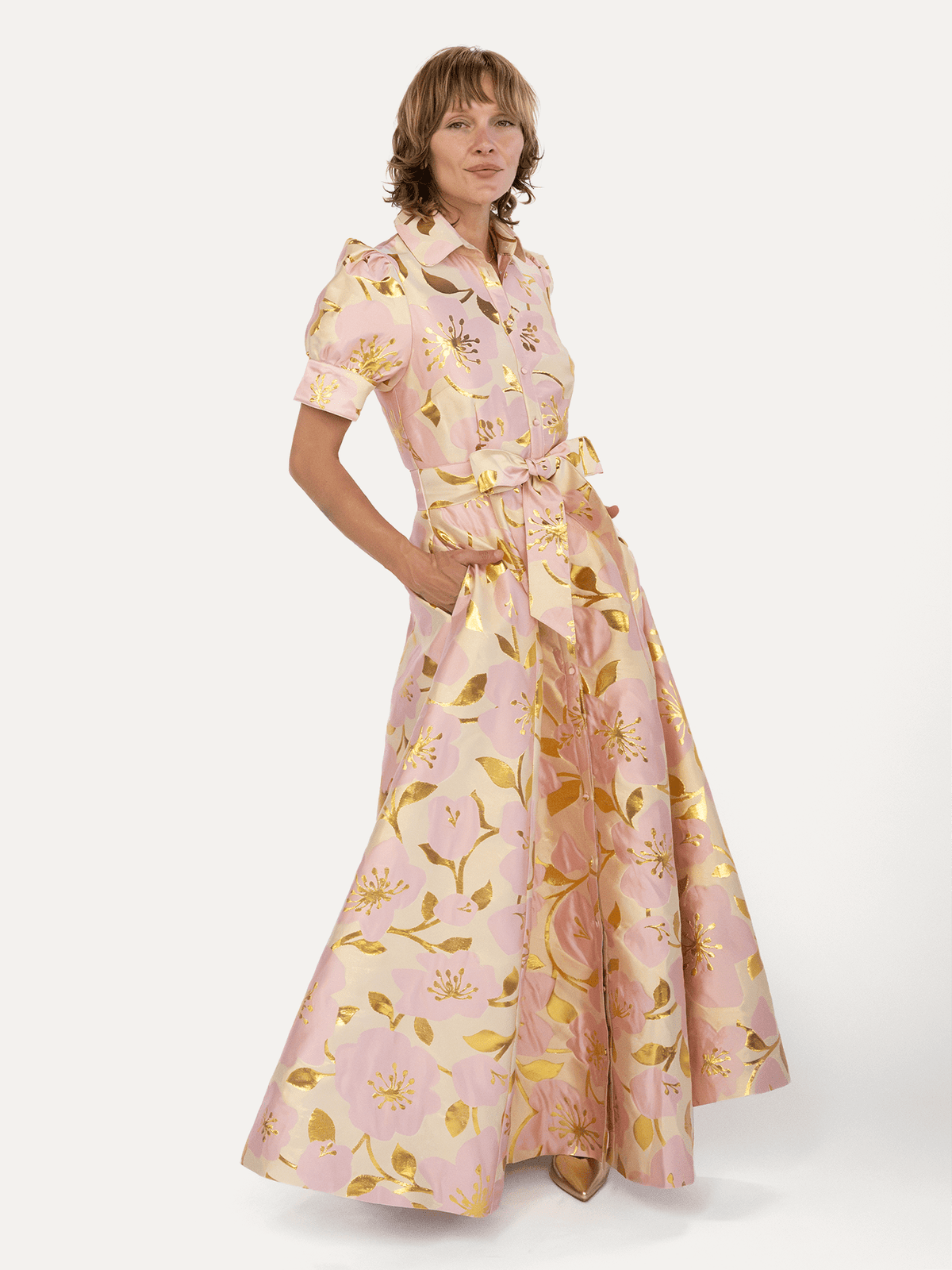 EVANGELINE dress Garden Wall Pink - Lesley Evers-Dress-evangeline-formal