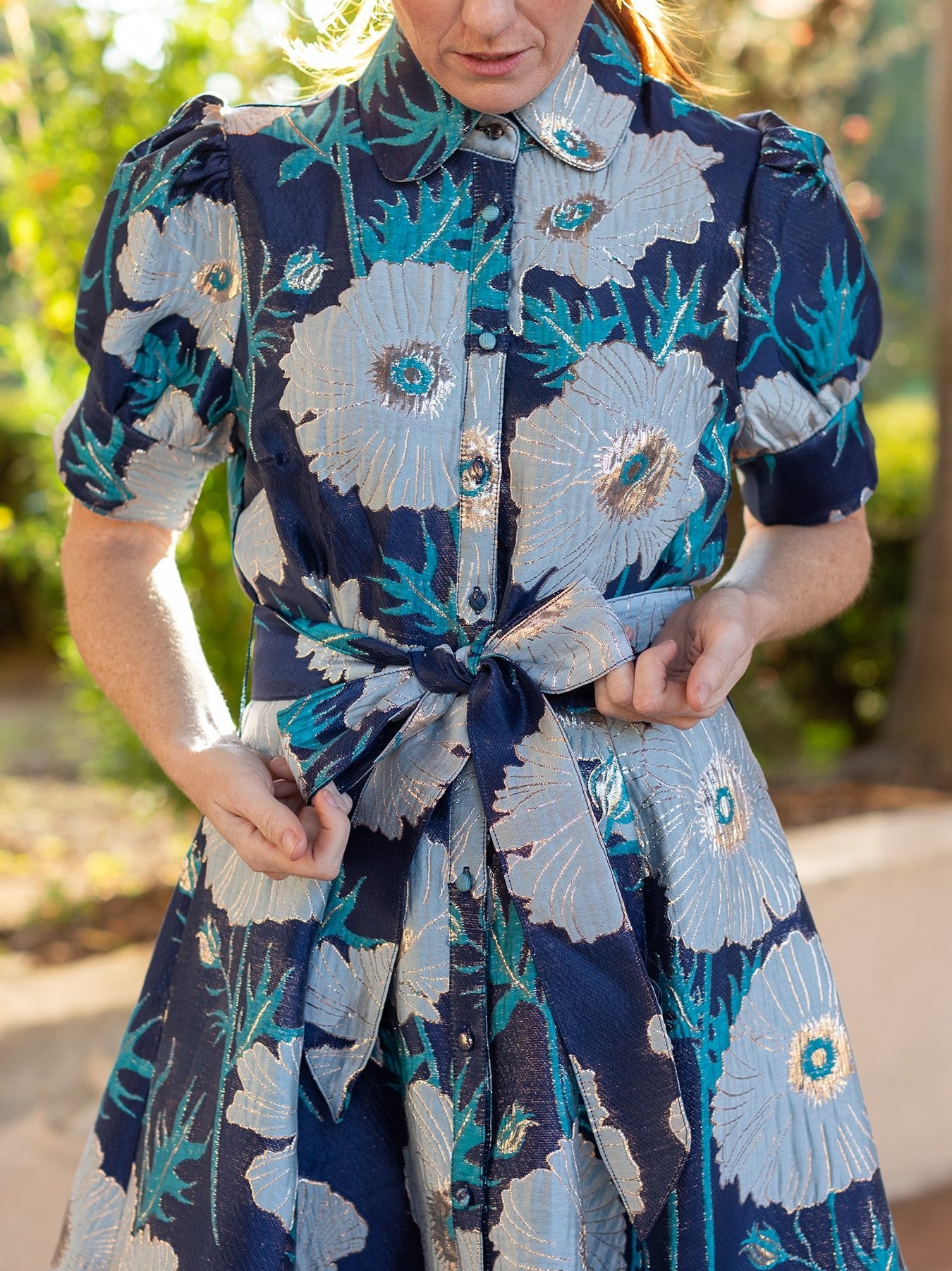 EVANGELINE dress Tree Poppy Blue - Lesley Evers - Dress - Shop - Shop/All Products
