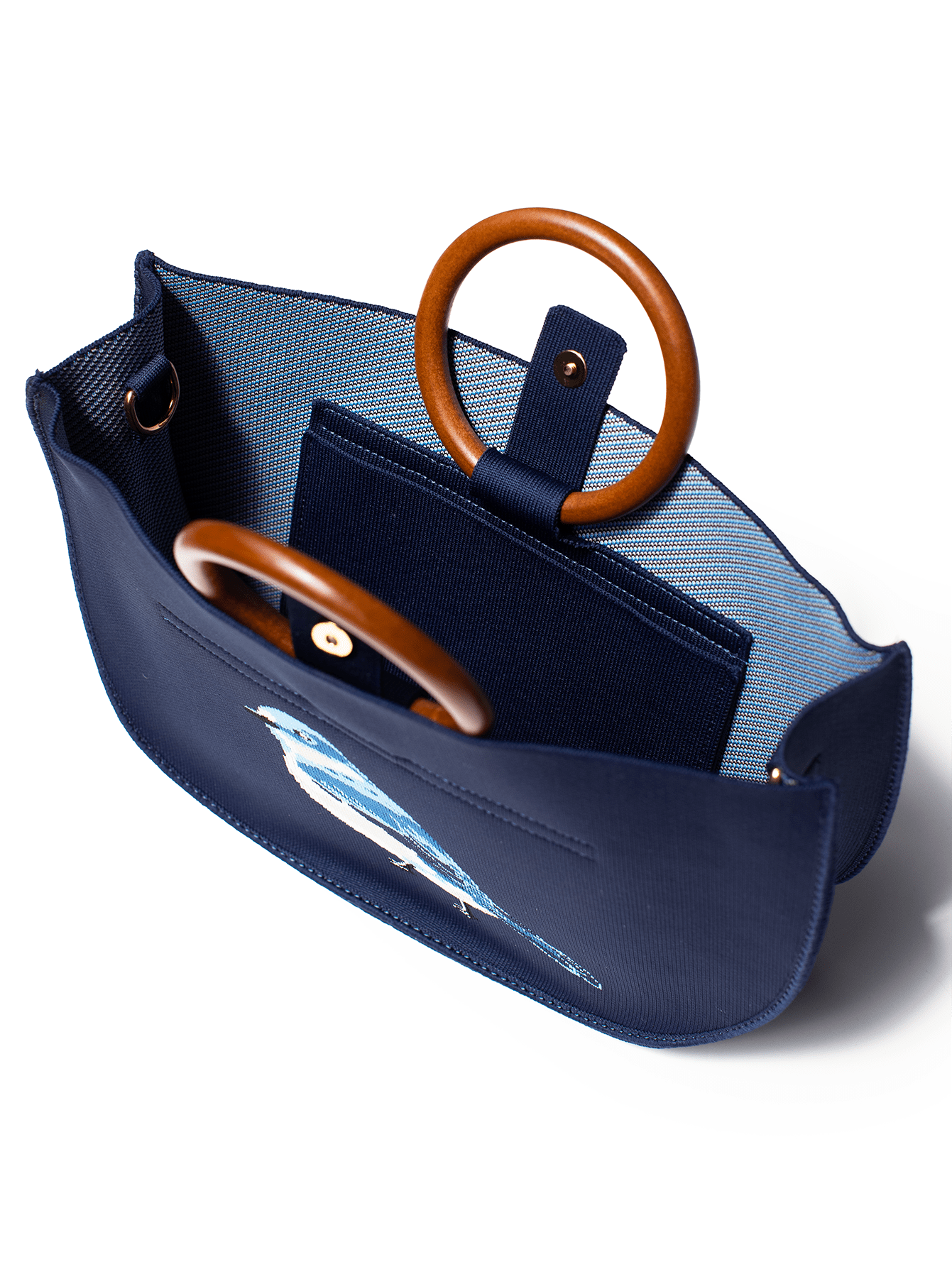 EVIE handbag Blue Bird - Lesley Evers - Accessories - bird - bird bag