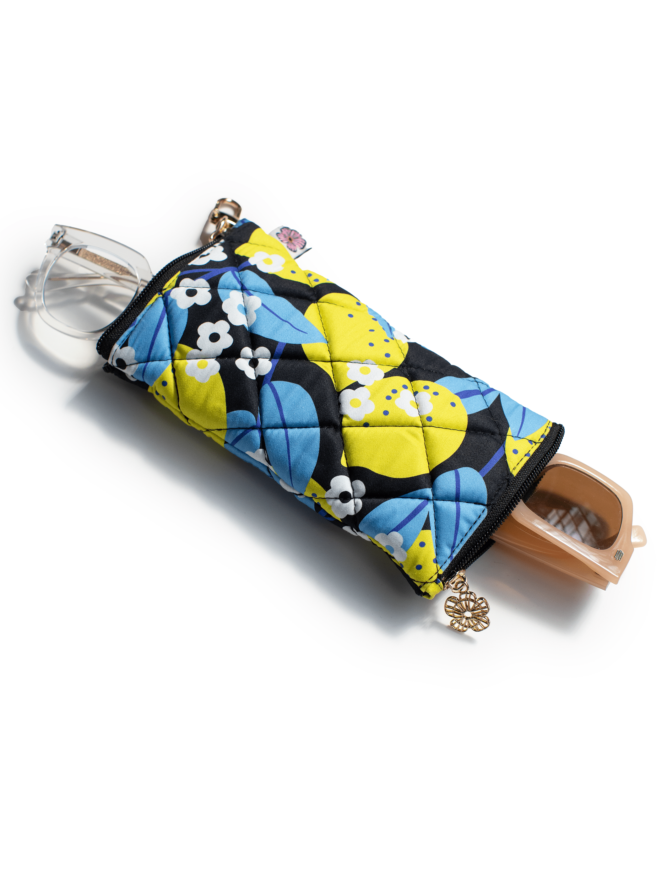 Eyeglass Case Lemons - Lesley Evers - Accessories - eyeglass case - pouch