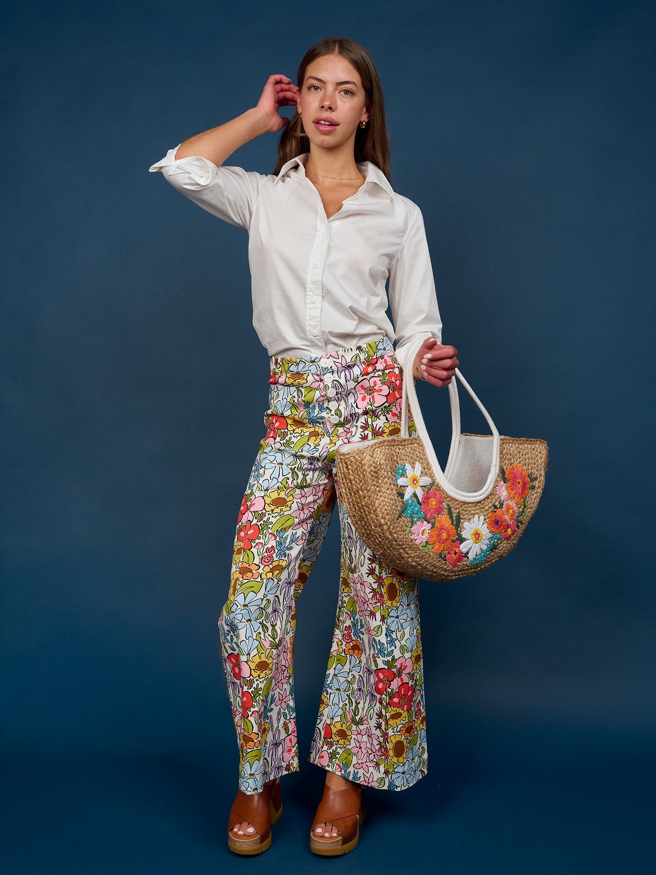 FLORA Woven Tote - Lesley Evers-Accessories-Giftable-Gifts