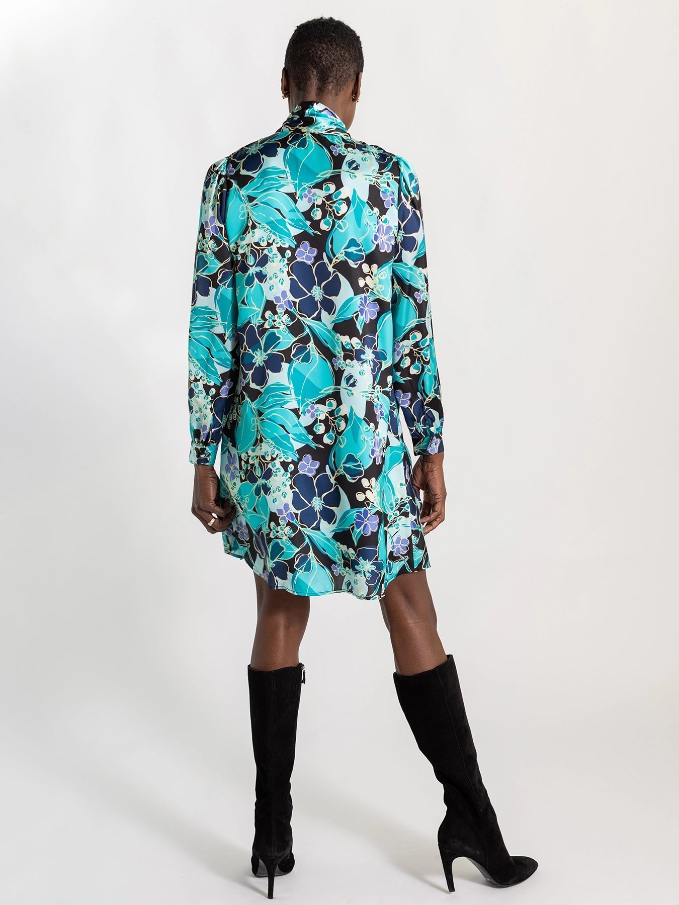 FLORENCE dress Plum Blossom Blue - Lesley Evers - Dress - florence - formal