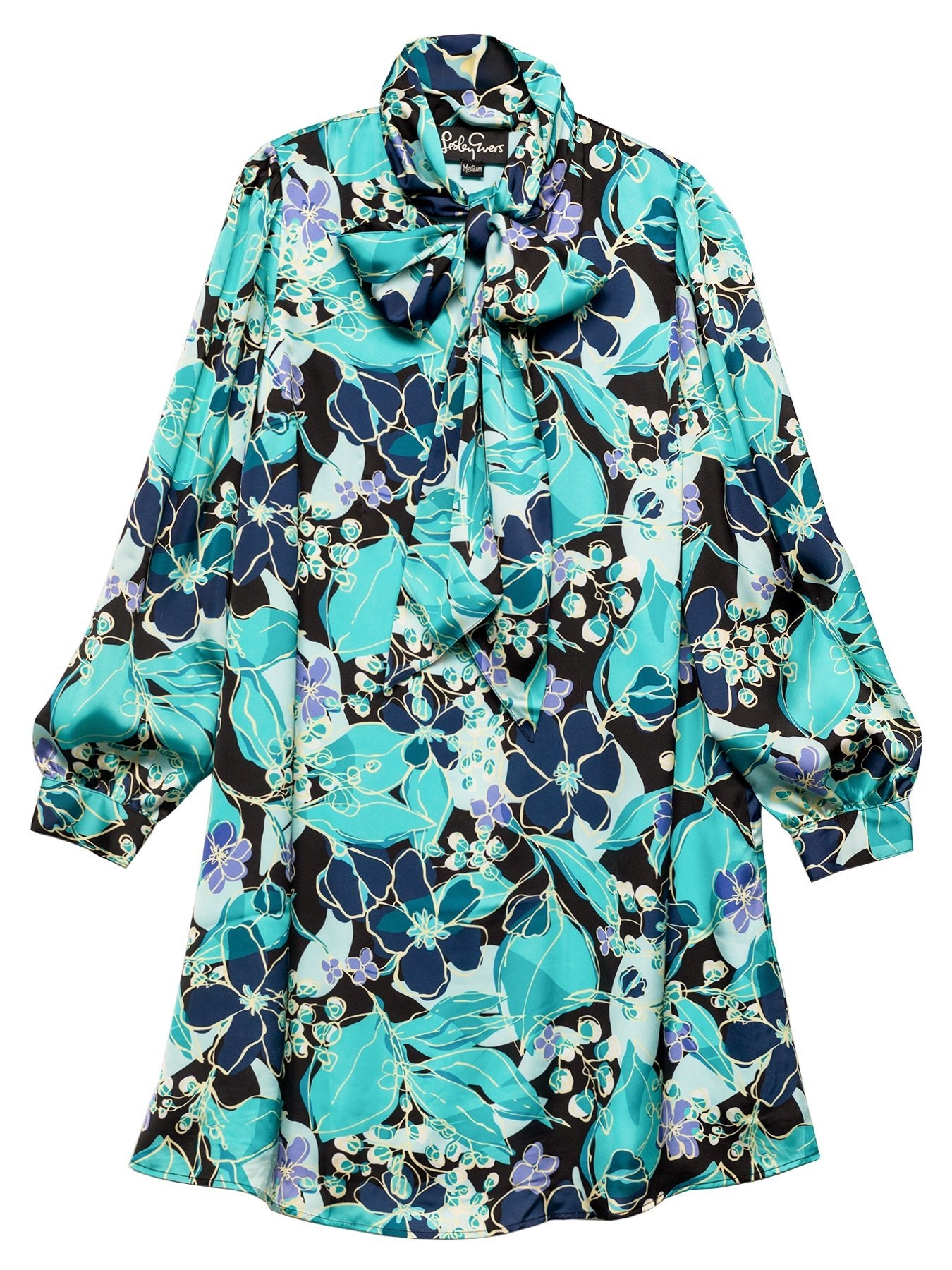 FLORENCE dress Plum Blossom Blue - Lesley Evers - Dress - florence - formal