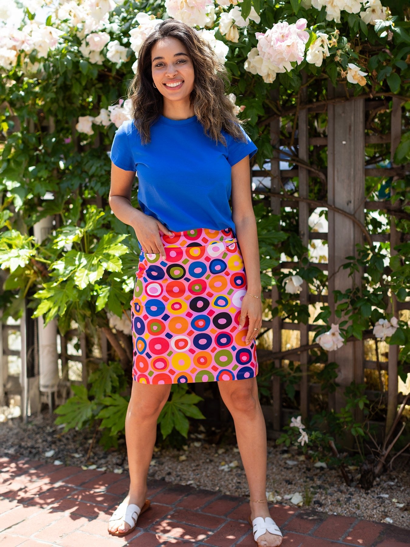 FREYA skirt Bonbon - Lesley Evers - Bottoms - floral - freya