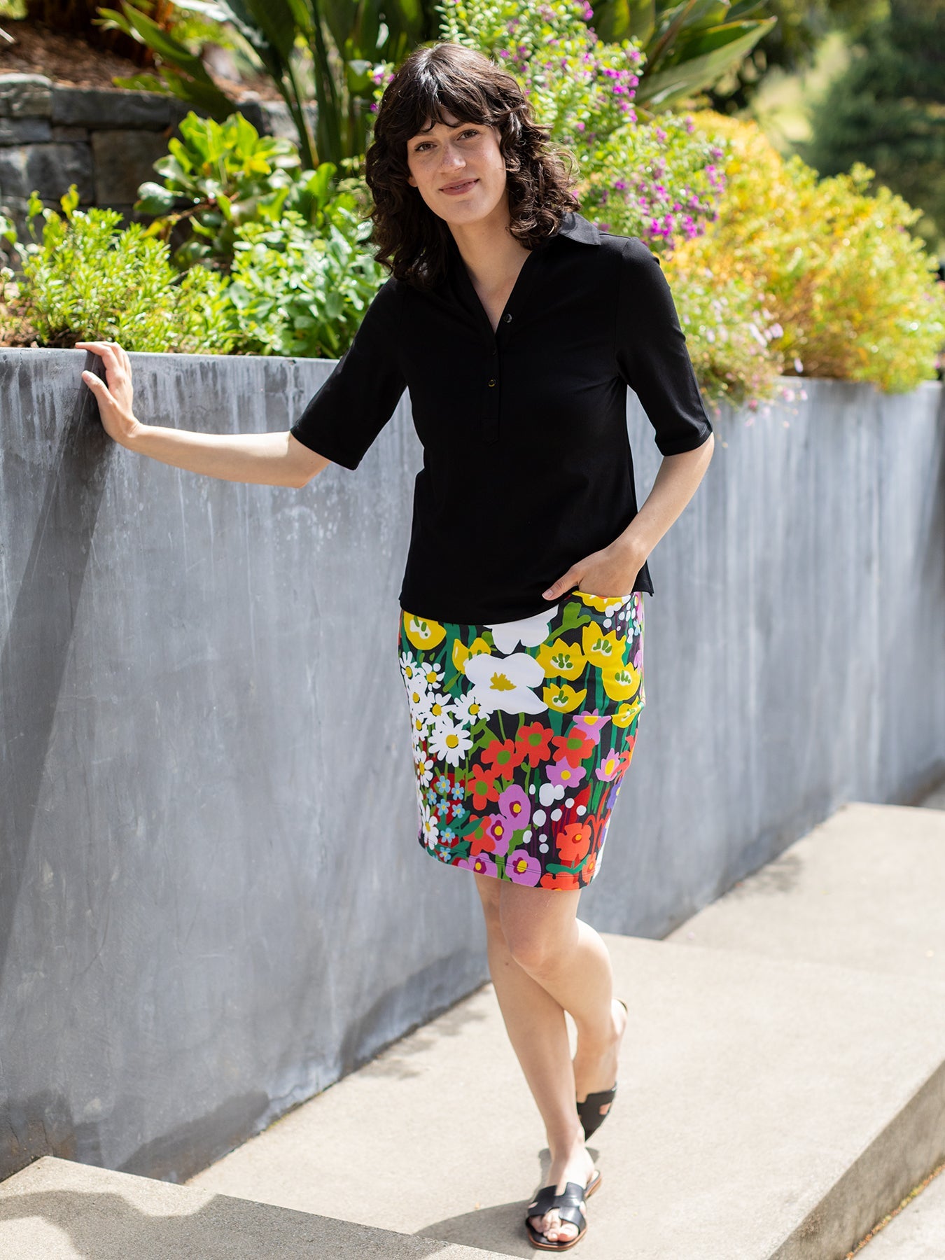 FREYA skirt Garden Party - Lesley Evers - Bottoms - floral - freya