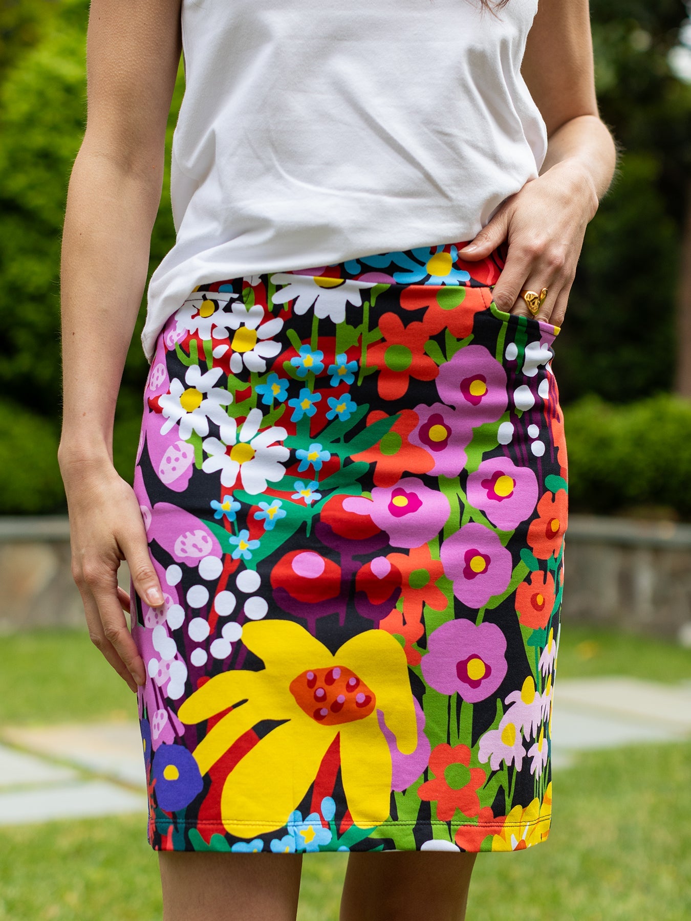 FREYA skirt Garden Party - Lesley Evers - Bottoms - floral - freya