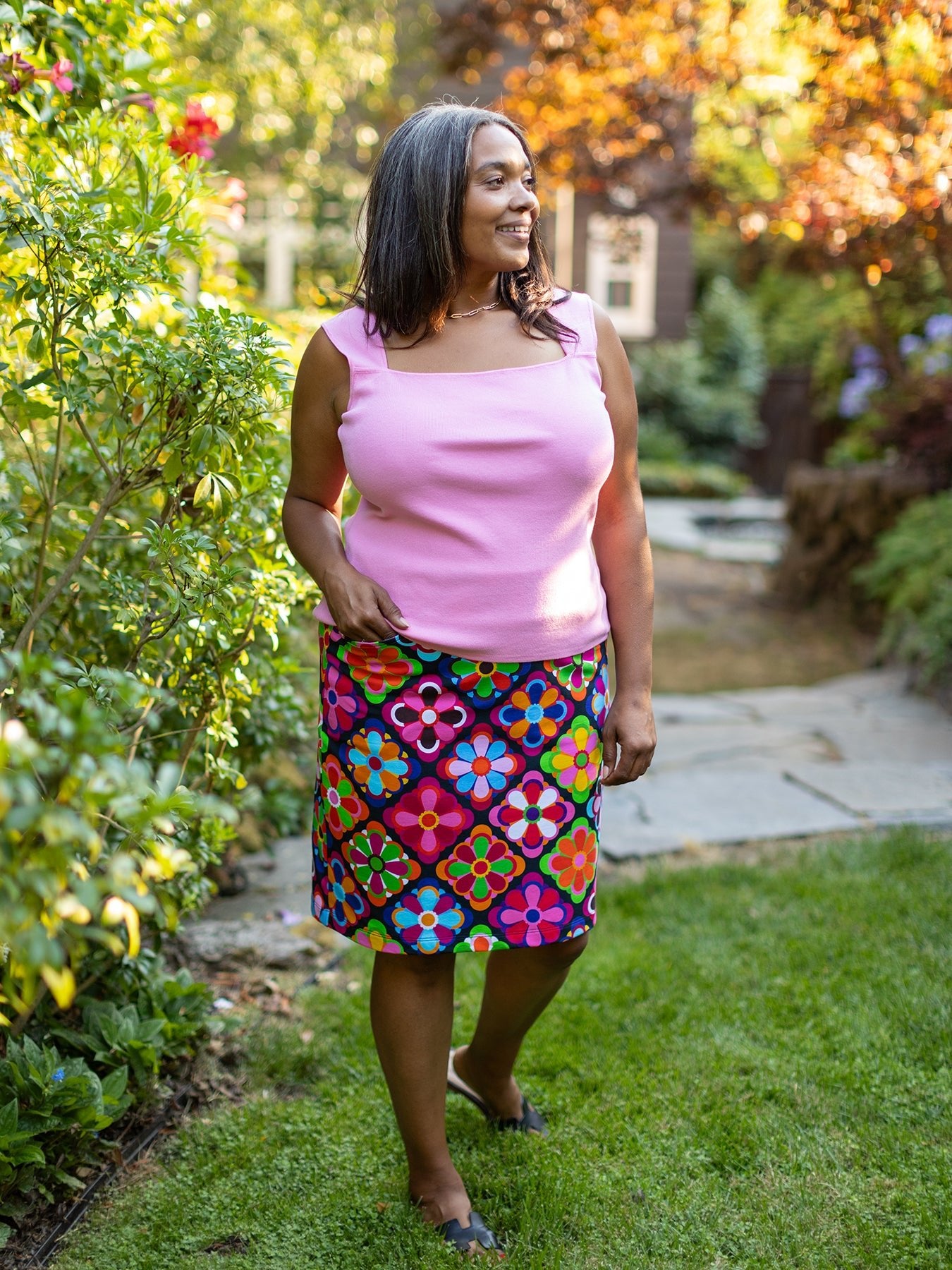 FREYA skirt Jubilee Multi - Lesley Evers - Bottoms - floral - freya