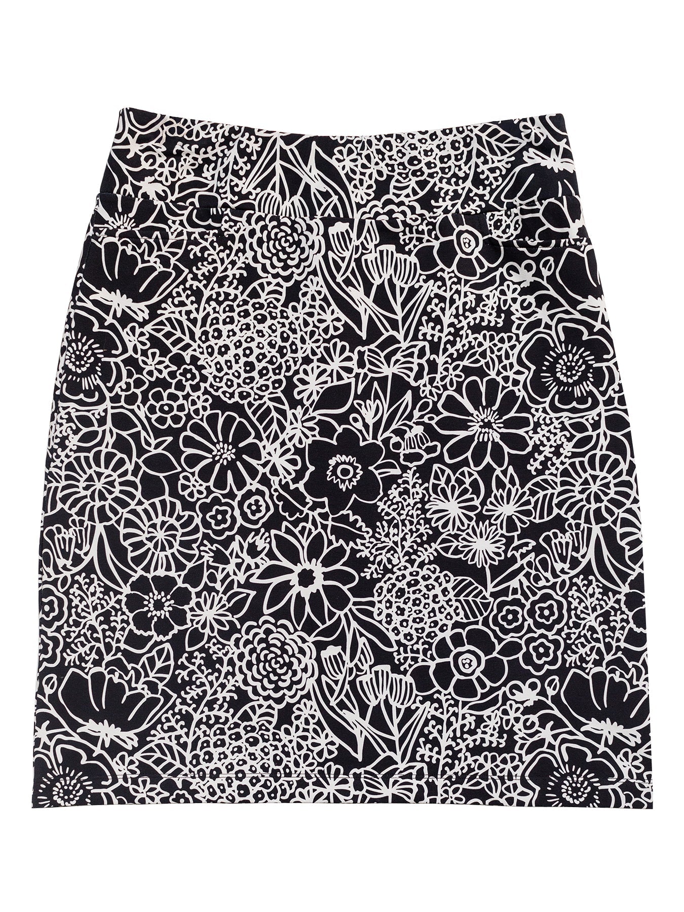 FREYA skirt Midsummer Black - Lesley Evers - Bottoms - floral - freya