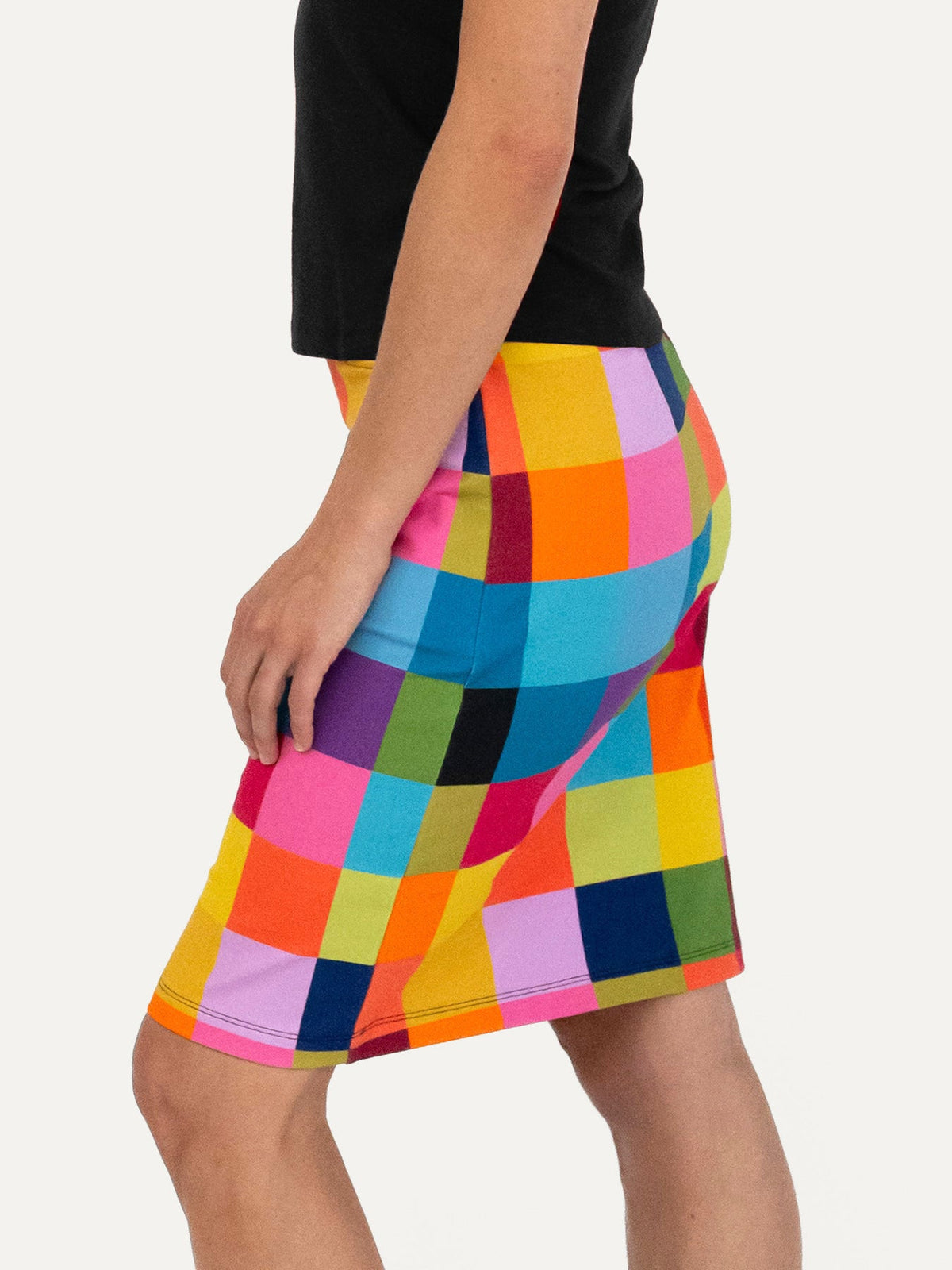 FREYA skirt Plaid Multi - Lesley Evers-Bottoms-floral-freya