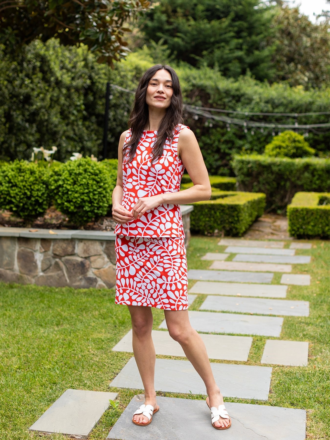 FREYA skirt Red Fern - Lesley Evers - Bottoms - fern - freya