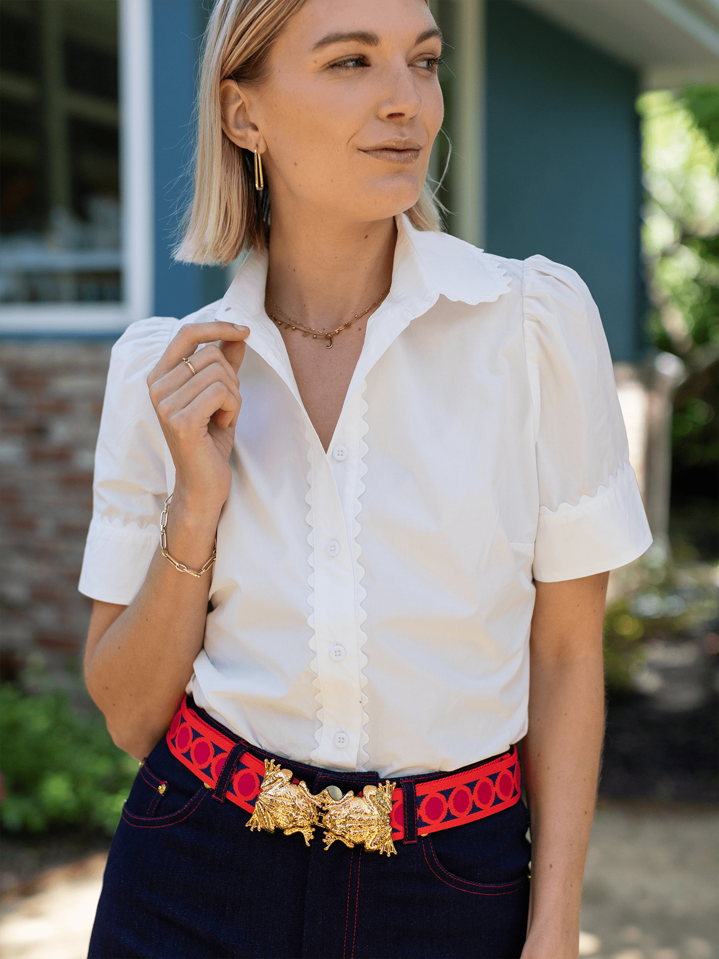 FROGS Belt Buckle - Lesley Evers - Accessories - accessory - pebble