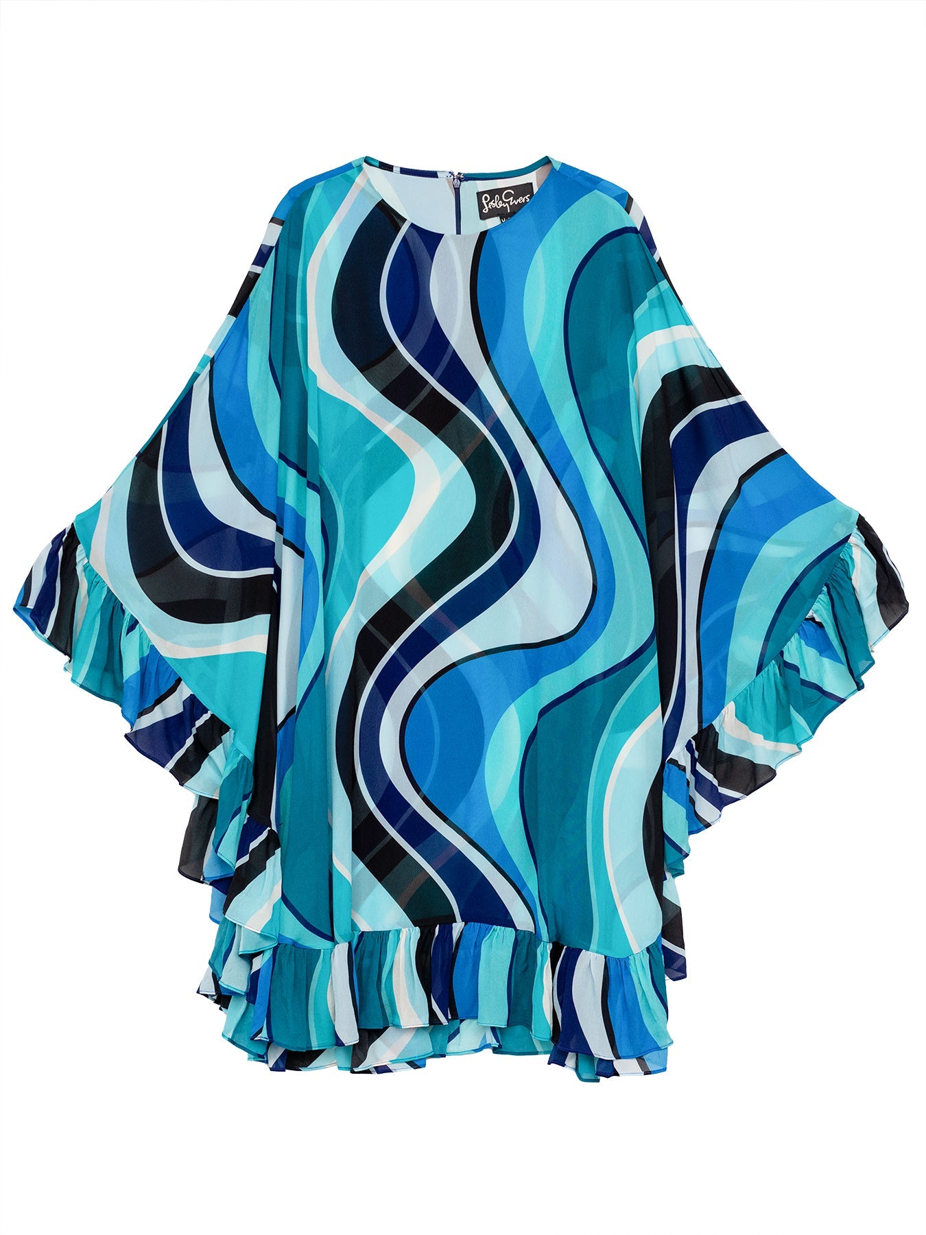 GABRIELLE dress Blue Wave - Lesley Evers - Blue - blue wave - Dress