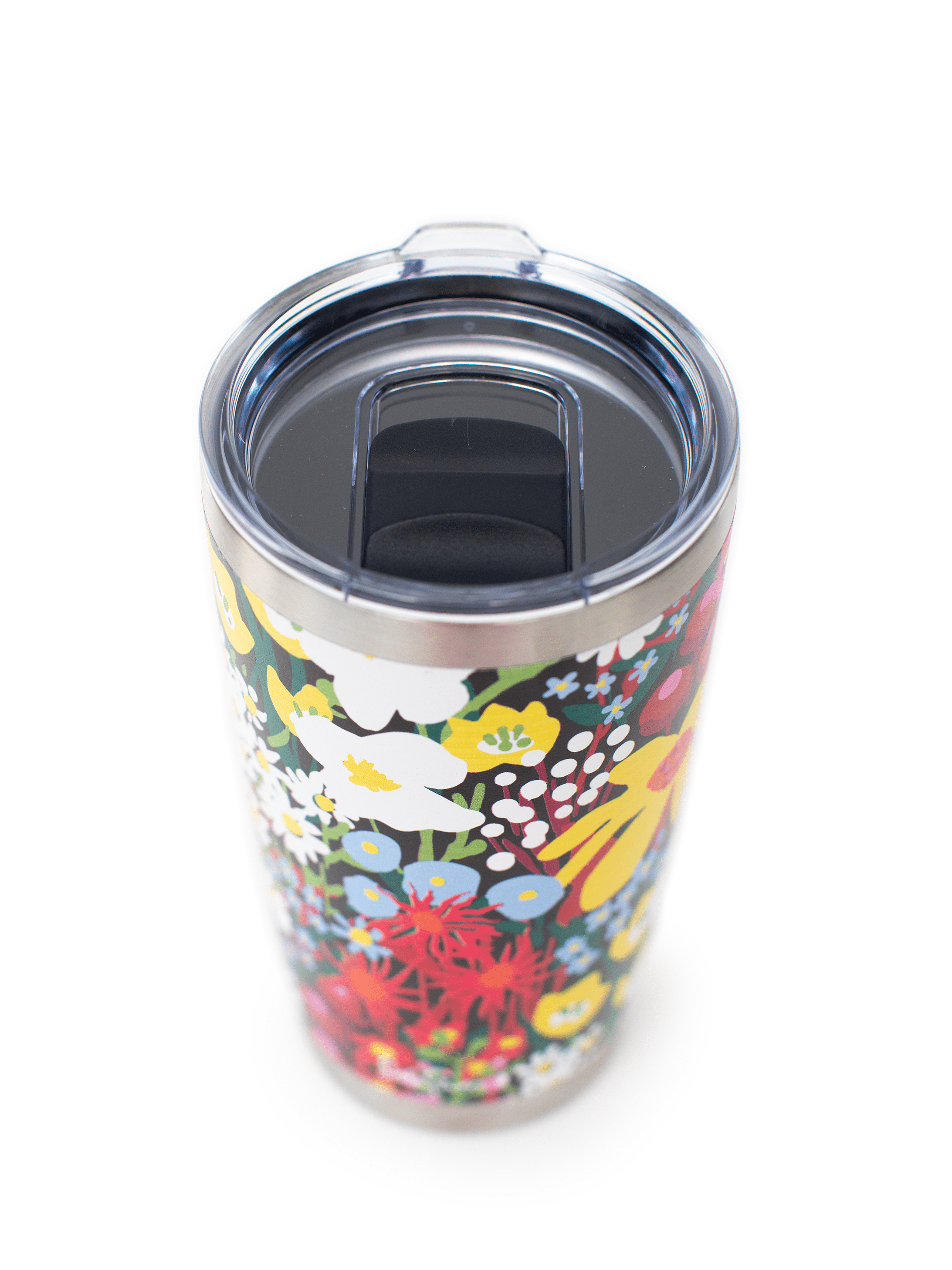 Garden Party 20oz travel tumbler - Lesley Evers - 23pinkrobeset - coffee cup - coffee mug