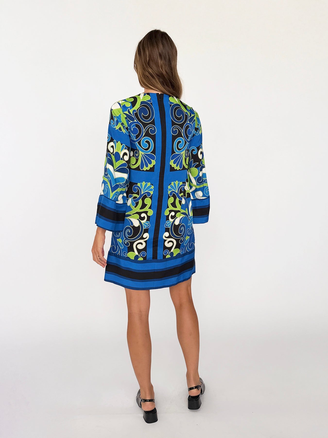 GIANNA dress Vitalia Navy - Lesley Evers-Dress-Shop-Shop/All Products