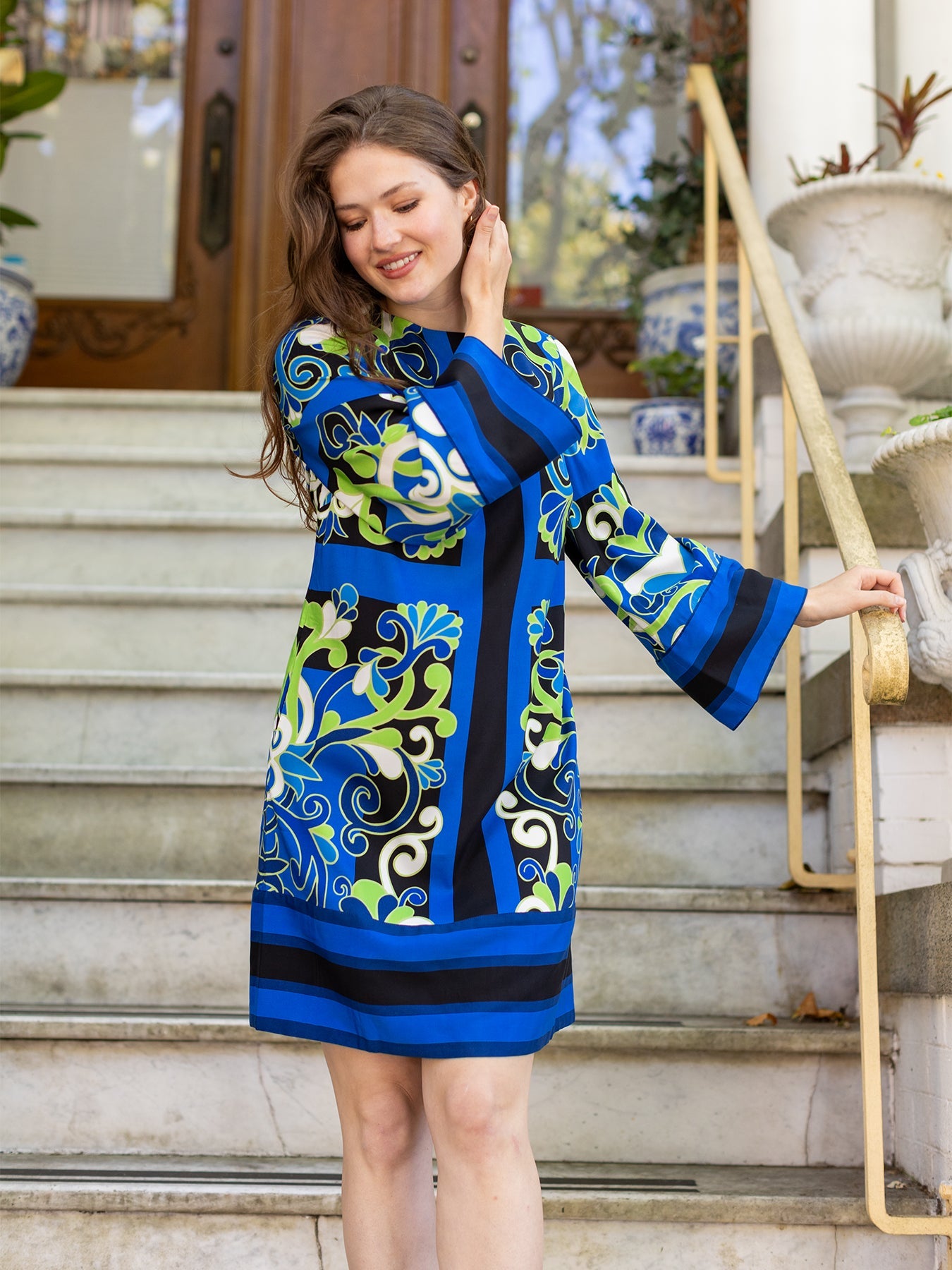 GIANNA dress Vitalia Navy - Lesley Evers - Dress - Shop - Shop/All Products